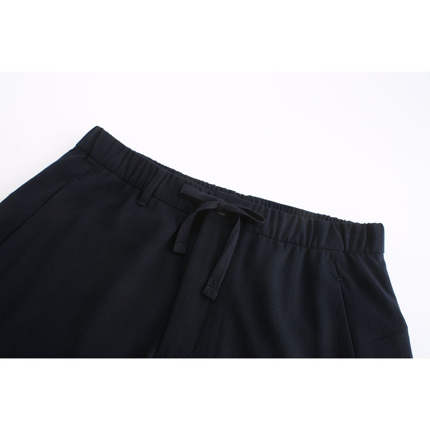 Men Drop Crotch Easy Pants - Navy