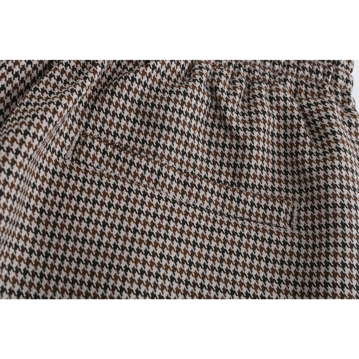 Women Corduroy Shorts - Checkered