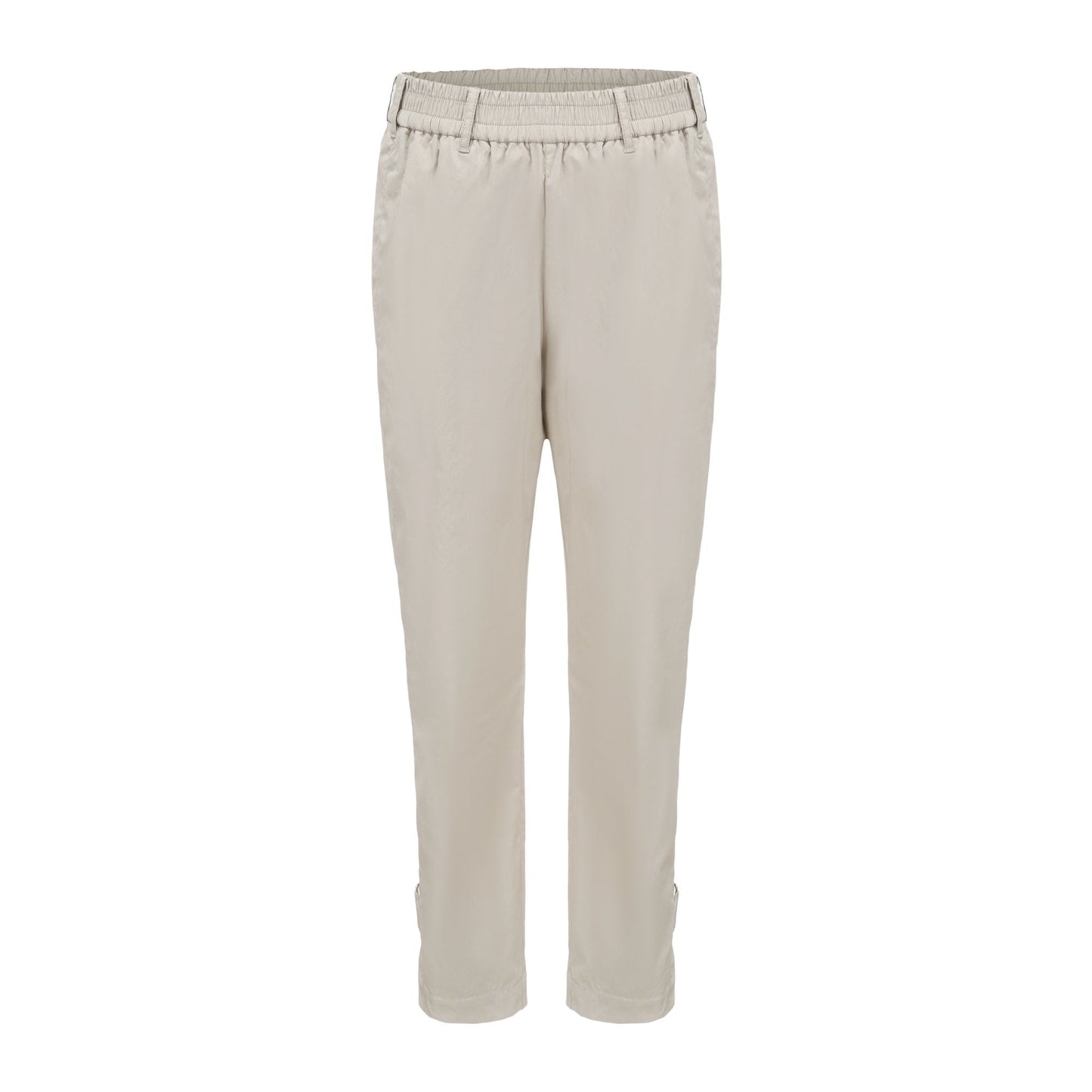 Women Buckle Pants - Light Green
