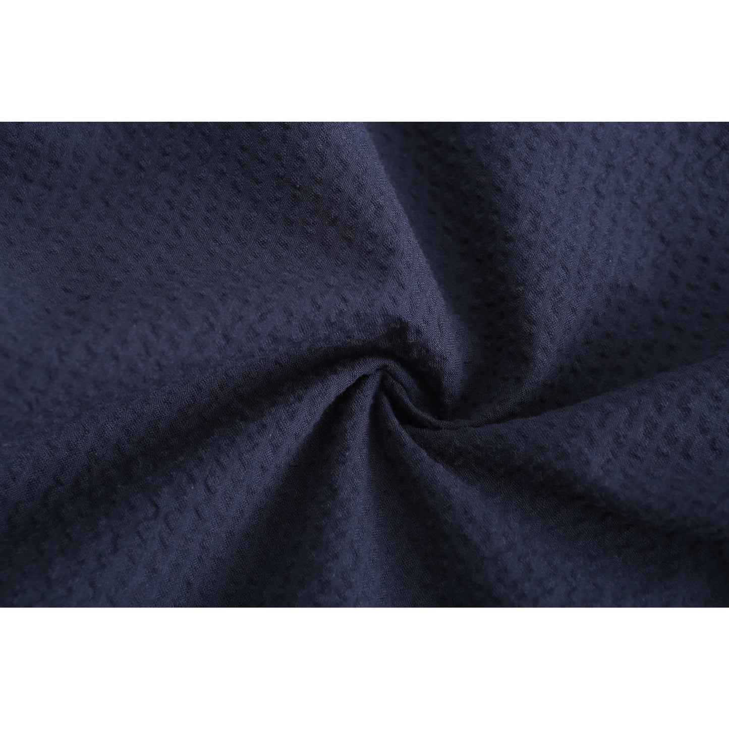 Men Seersucker Military Pants - Navy