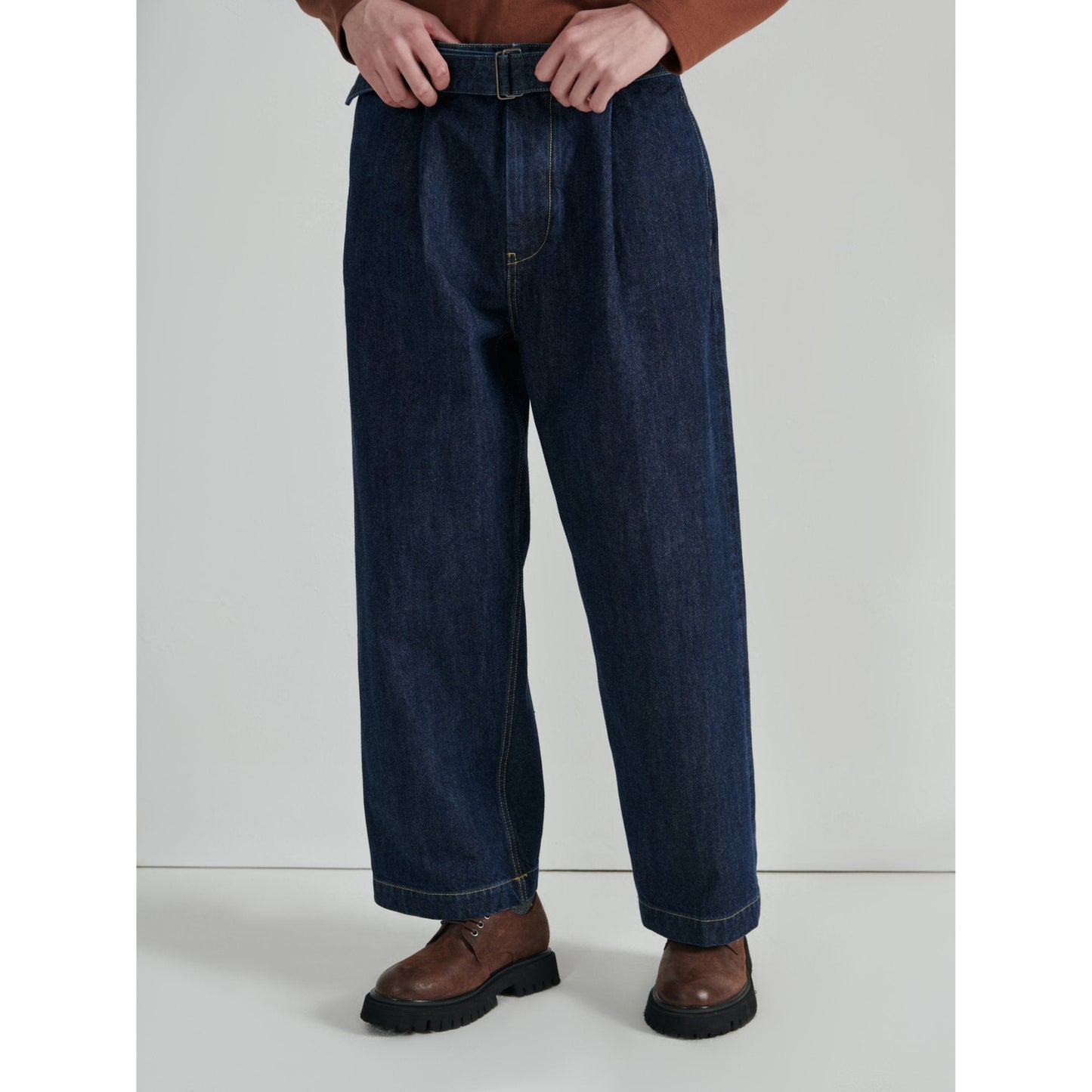 Men Gentleman Flats - Brown
