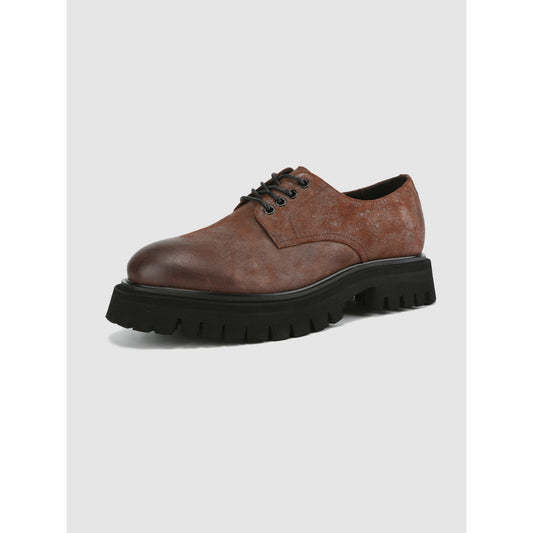 Men Gentleman Flats - Brown