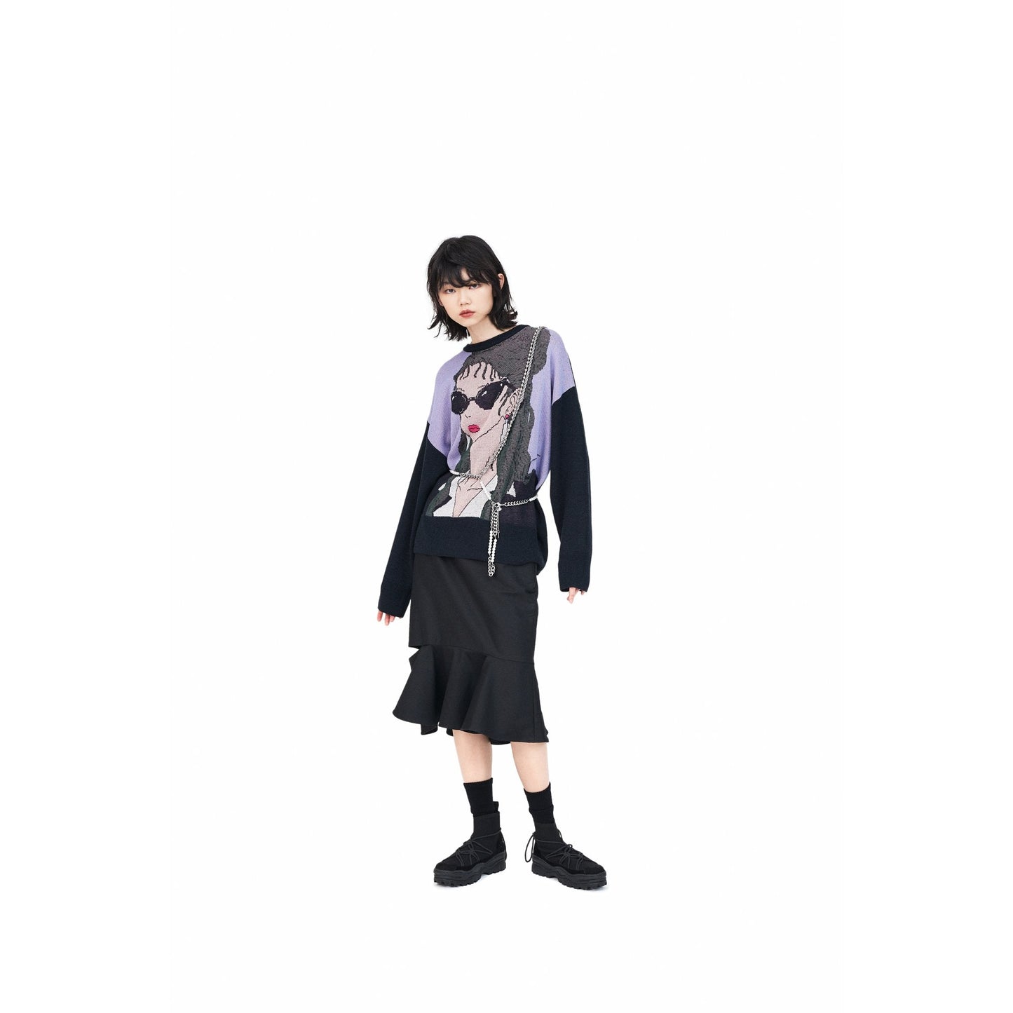 Women Ladies Sneakers - Black