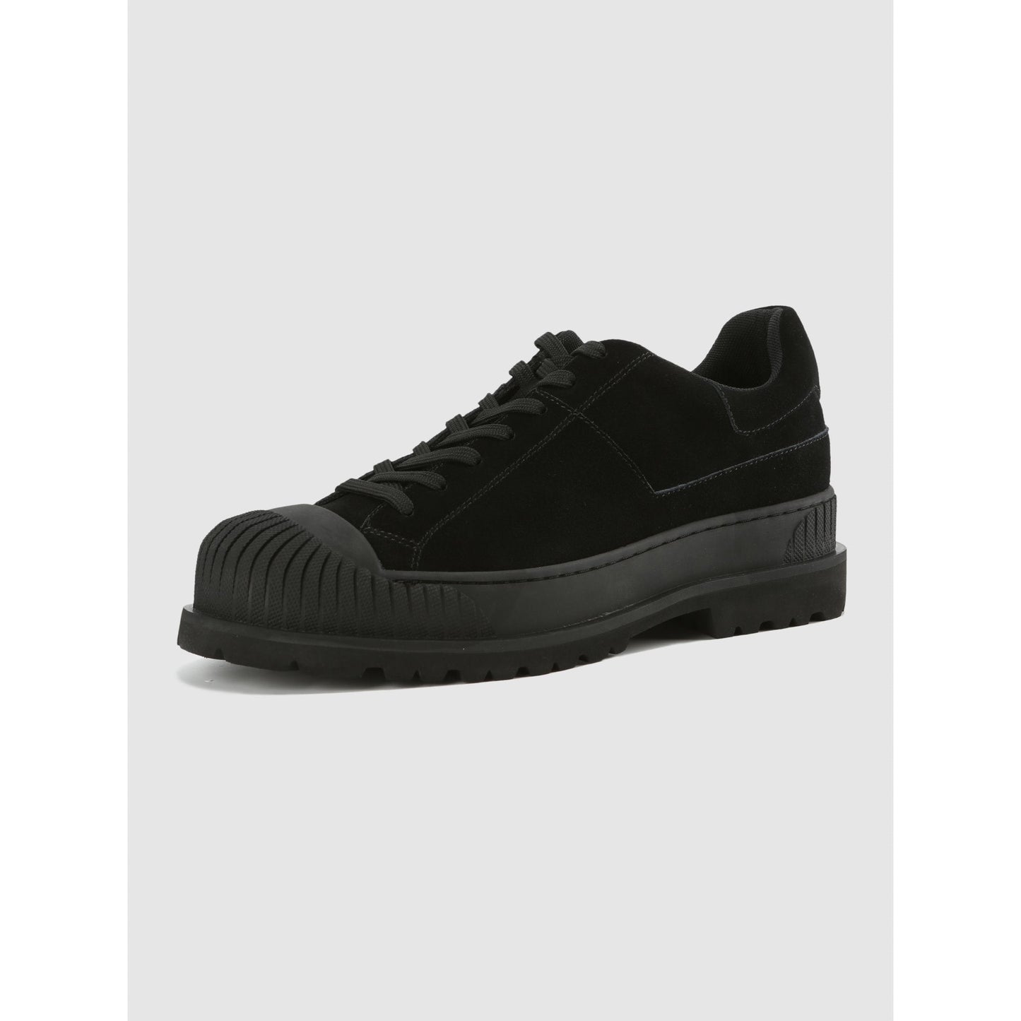 Men Multi-Straps Fly Knit Sneakers - Black