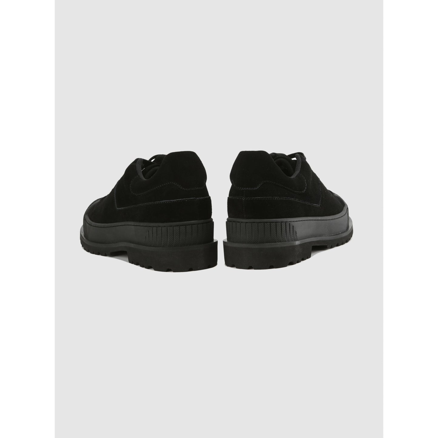 Men Multi-Straps Fly Knit Sneakers - Black