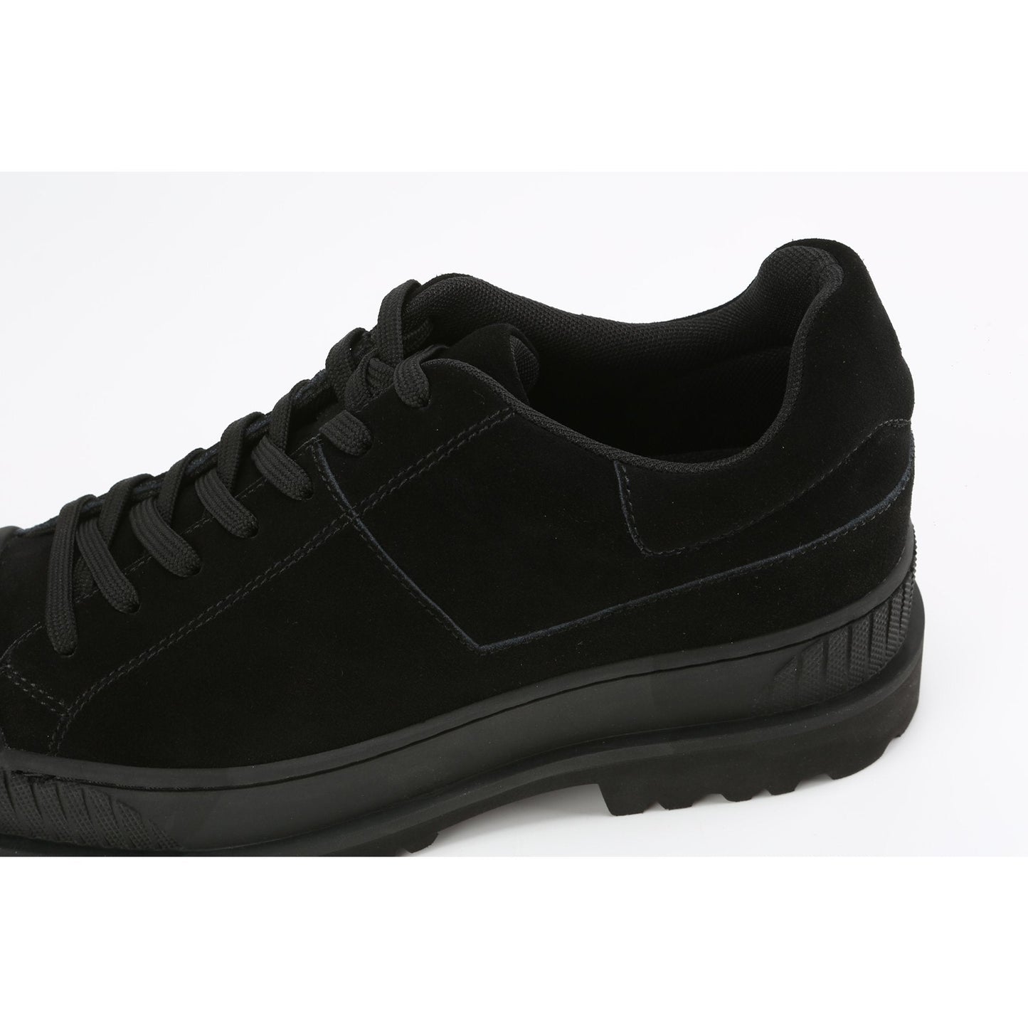 Men Multi-Straps Fly Knit Sneakers - Black