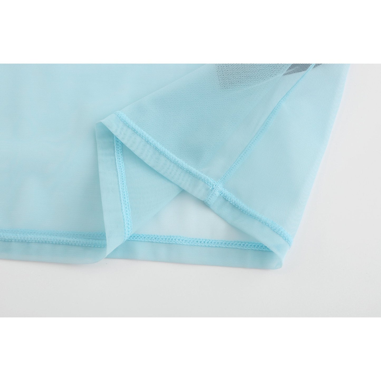 Women Pantone Collection : Colour Mesh Tee - Light Blue