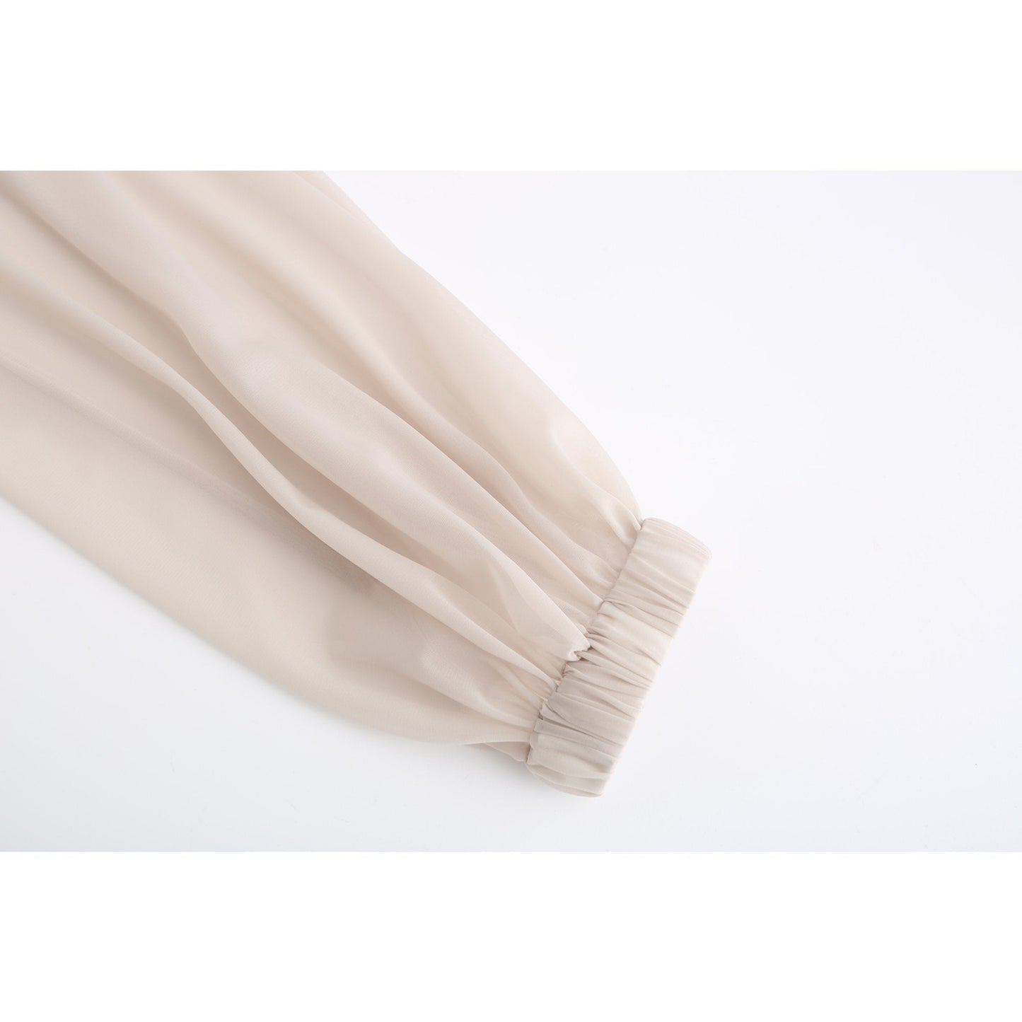 Women See Through Oversize Outdoor Smock - Beige