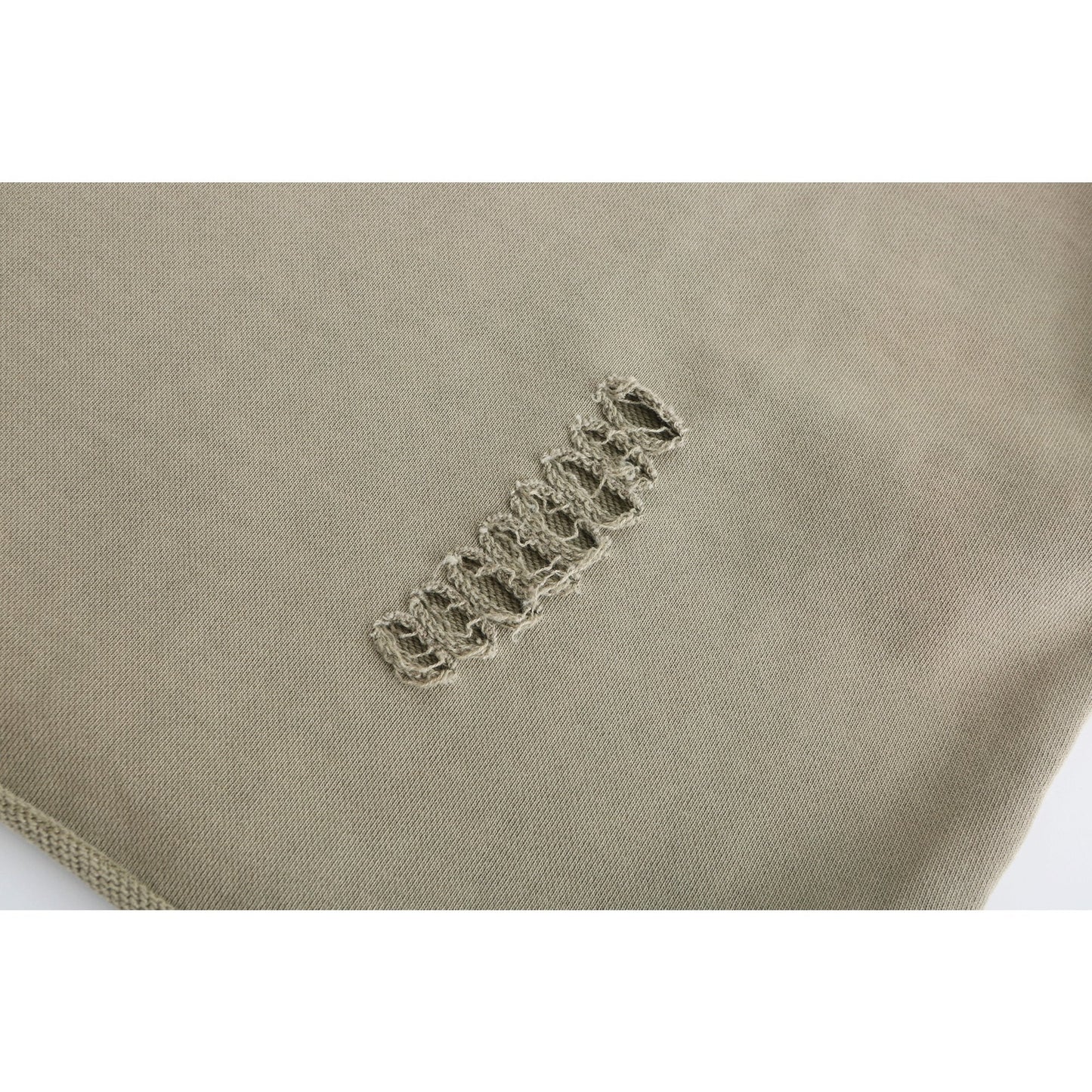 Women Detachable Ruffle Collar Sweatshirt - Beige