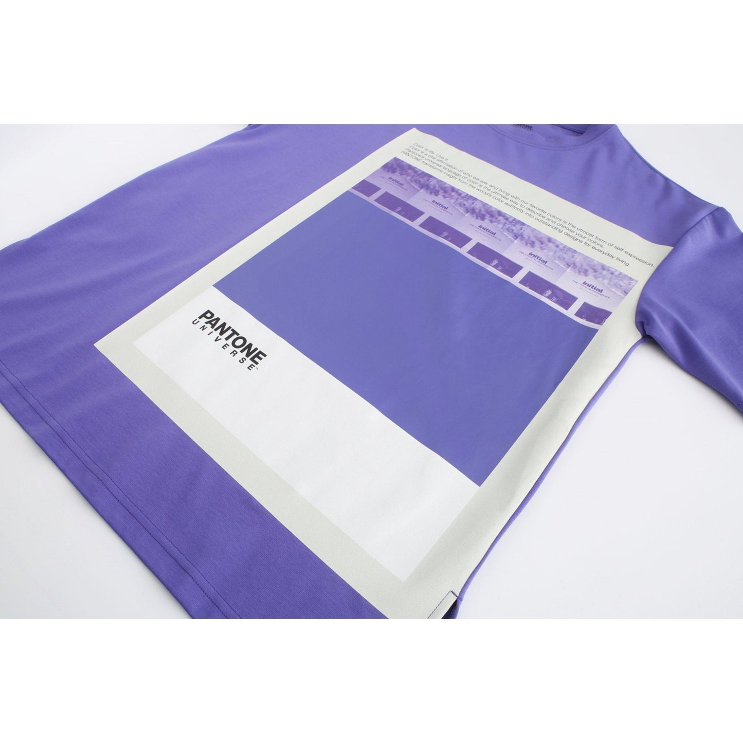 Women Pantone Collabration : Oversize Pantone Graphic Tee - Purple