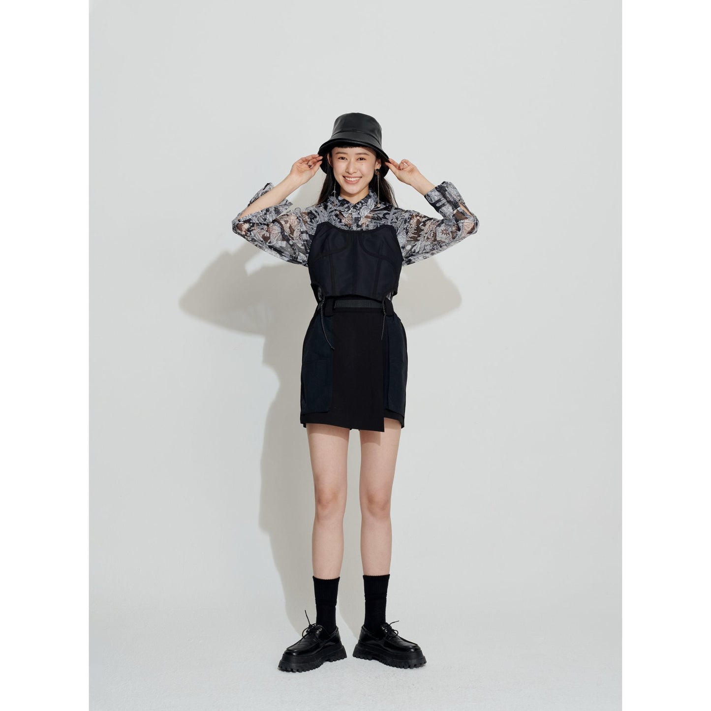 Women Sport Tailoring Corset Vest - Black