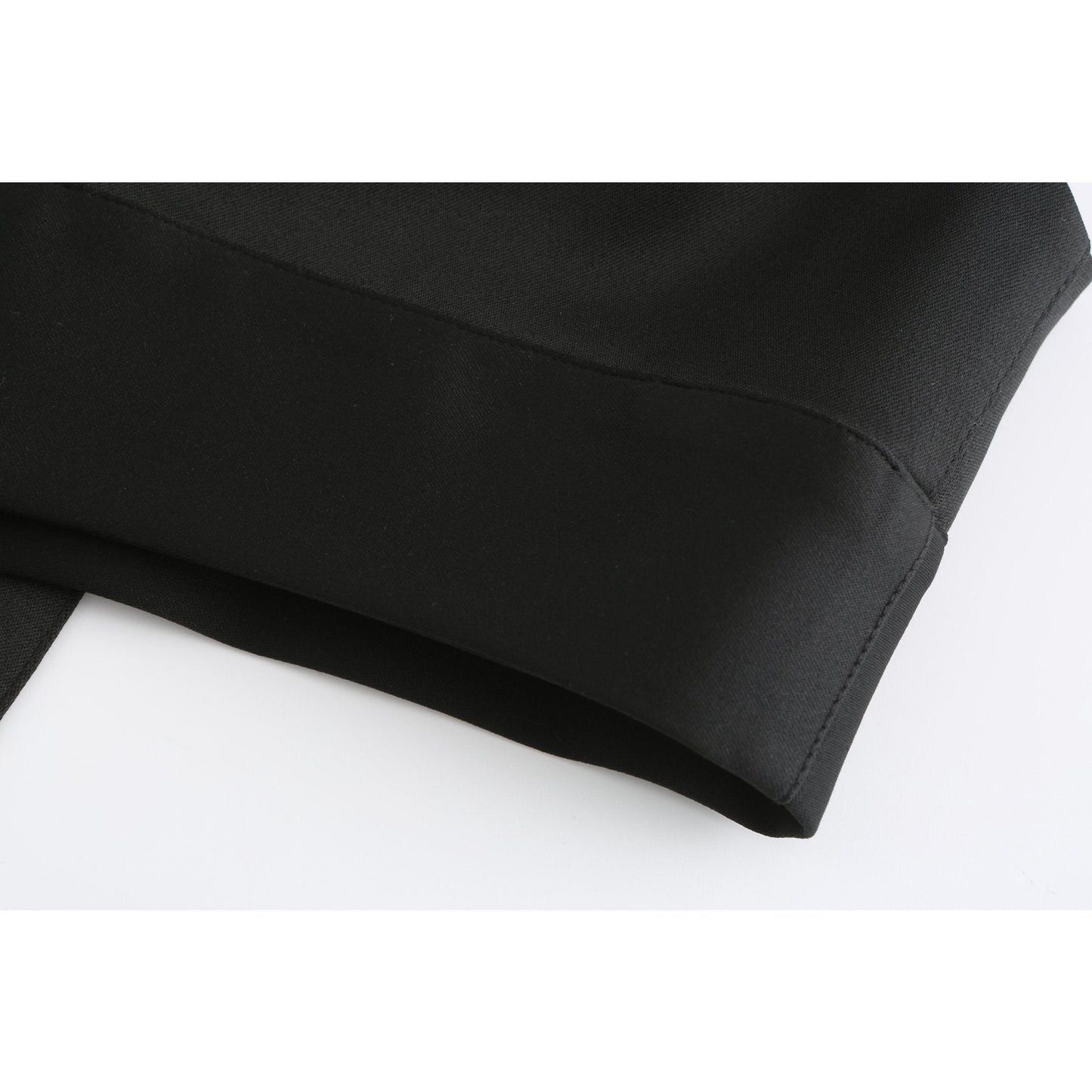 Women Drop Shoulder Top Vest - Black