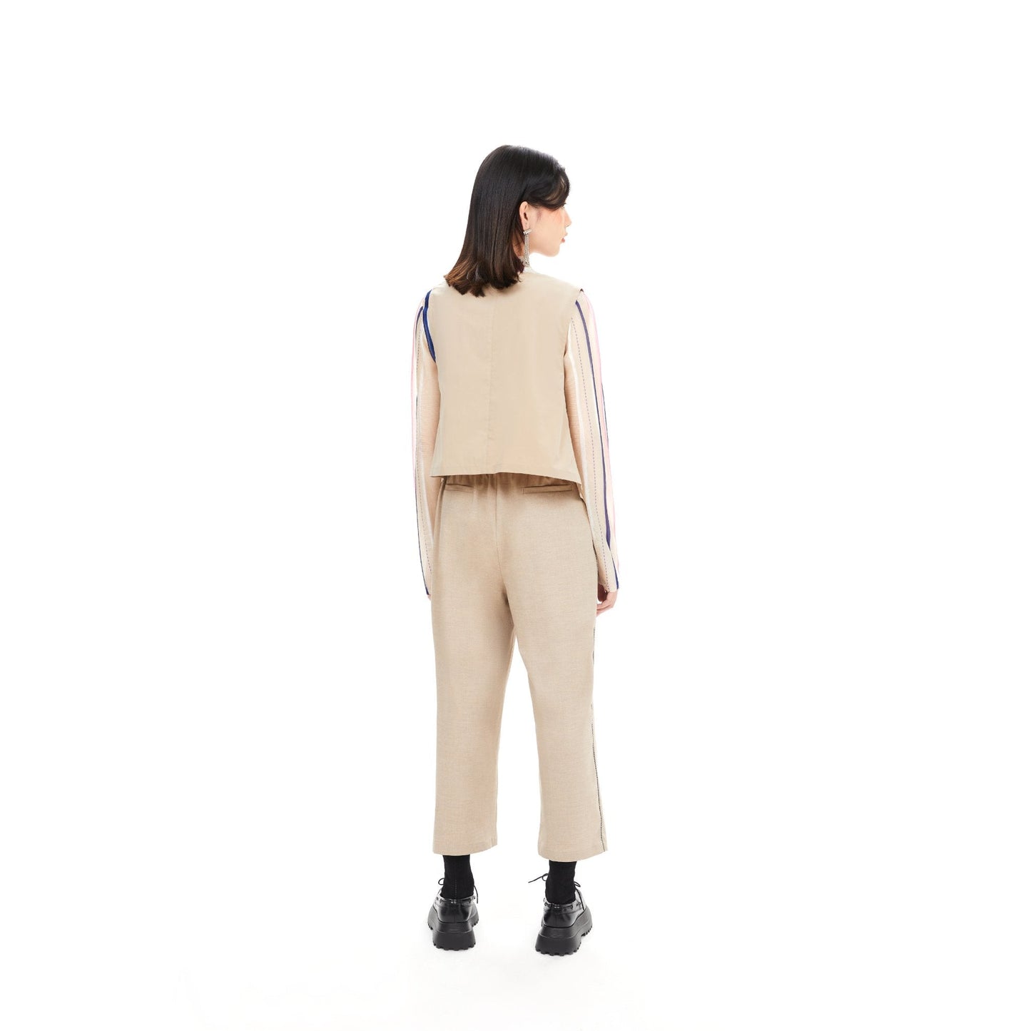Women Pocket Jumpsuit - Beige