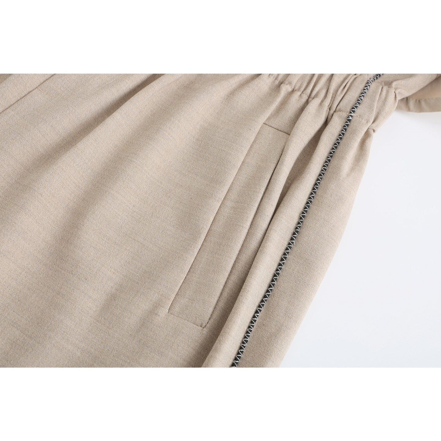 Women Pocket Jumpsuit - Beige