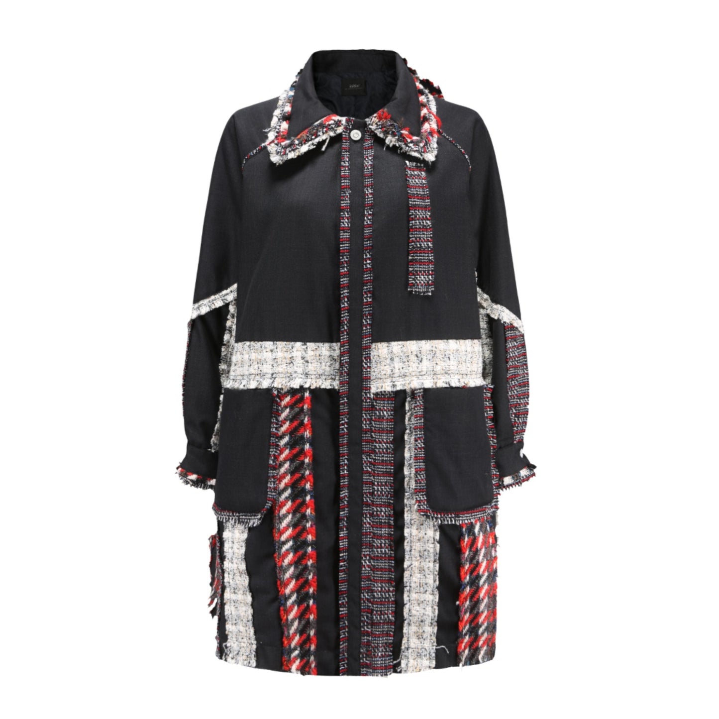 Women Fancy Tweed Coat - Pattern
