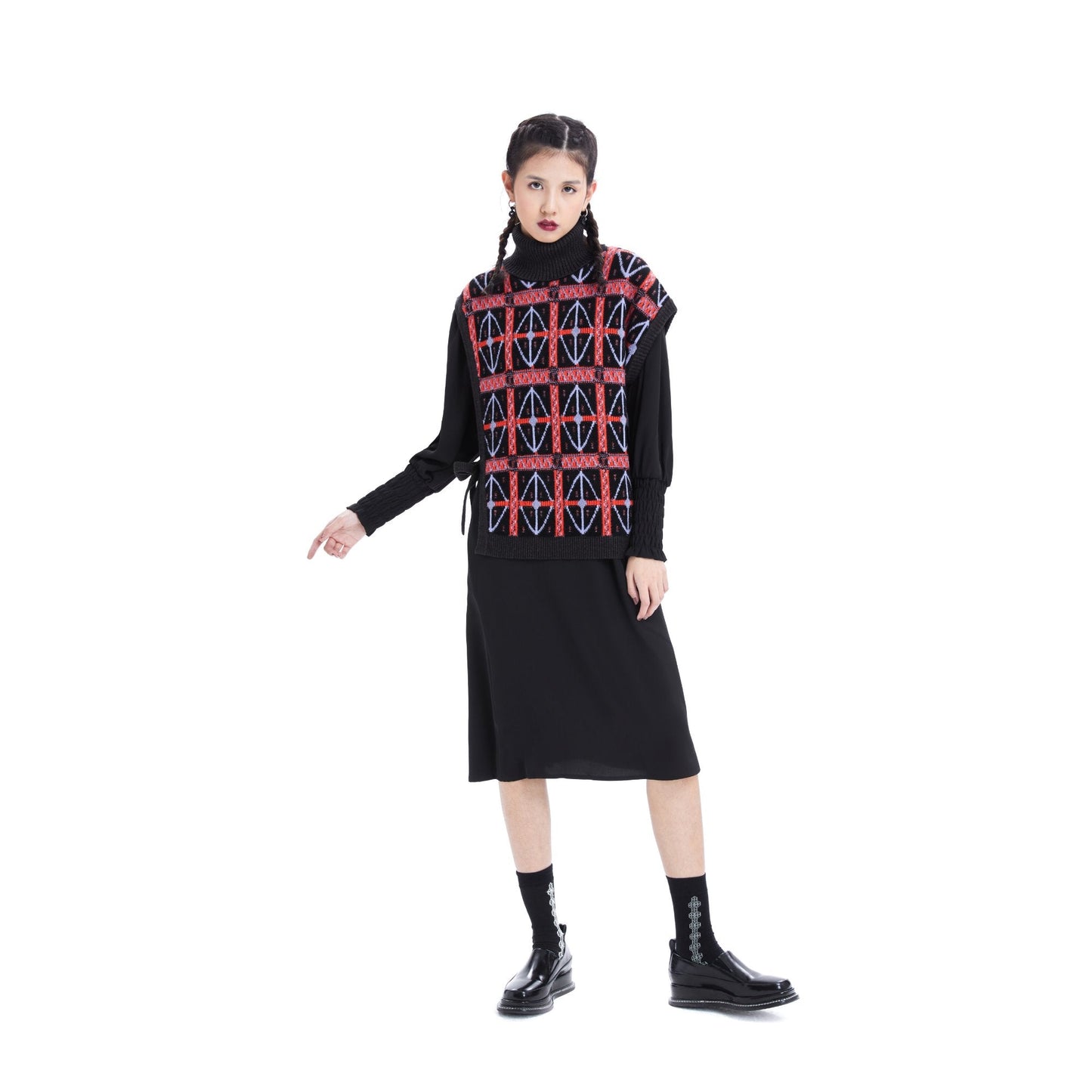 Women Wallpaper Knit Dress - Pattern
