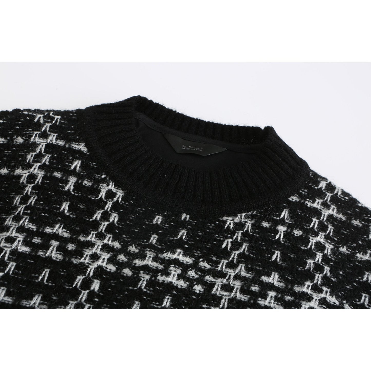 Women Fancy yarn wool skirt - Black
