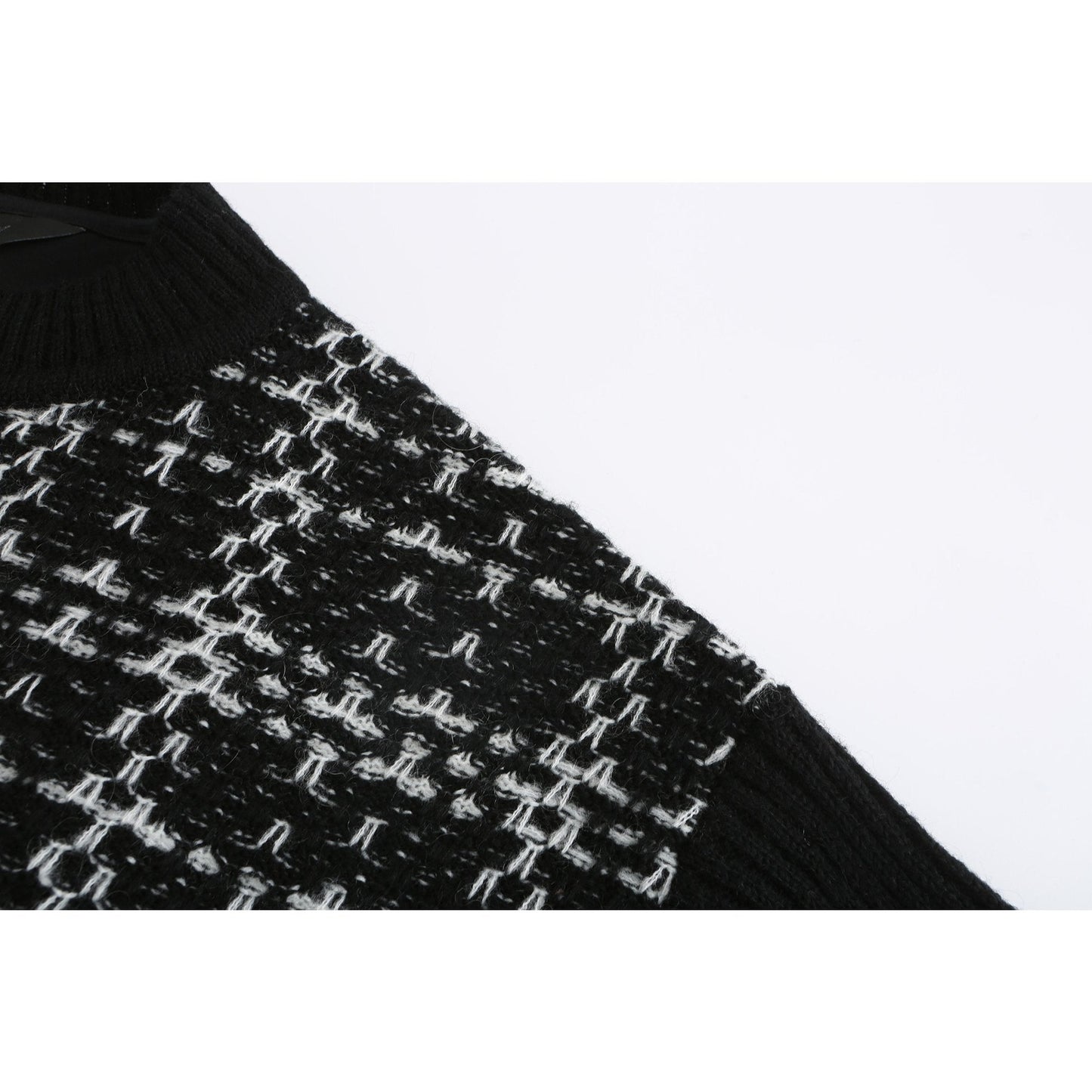 Women Fancy yarn wool skirt - Black