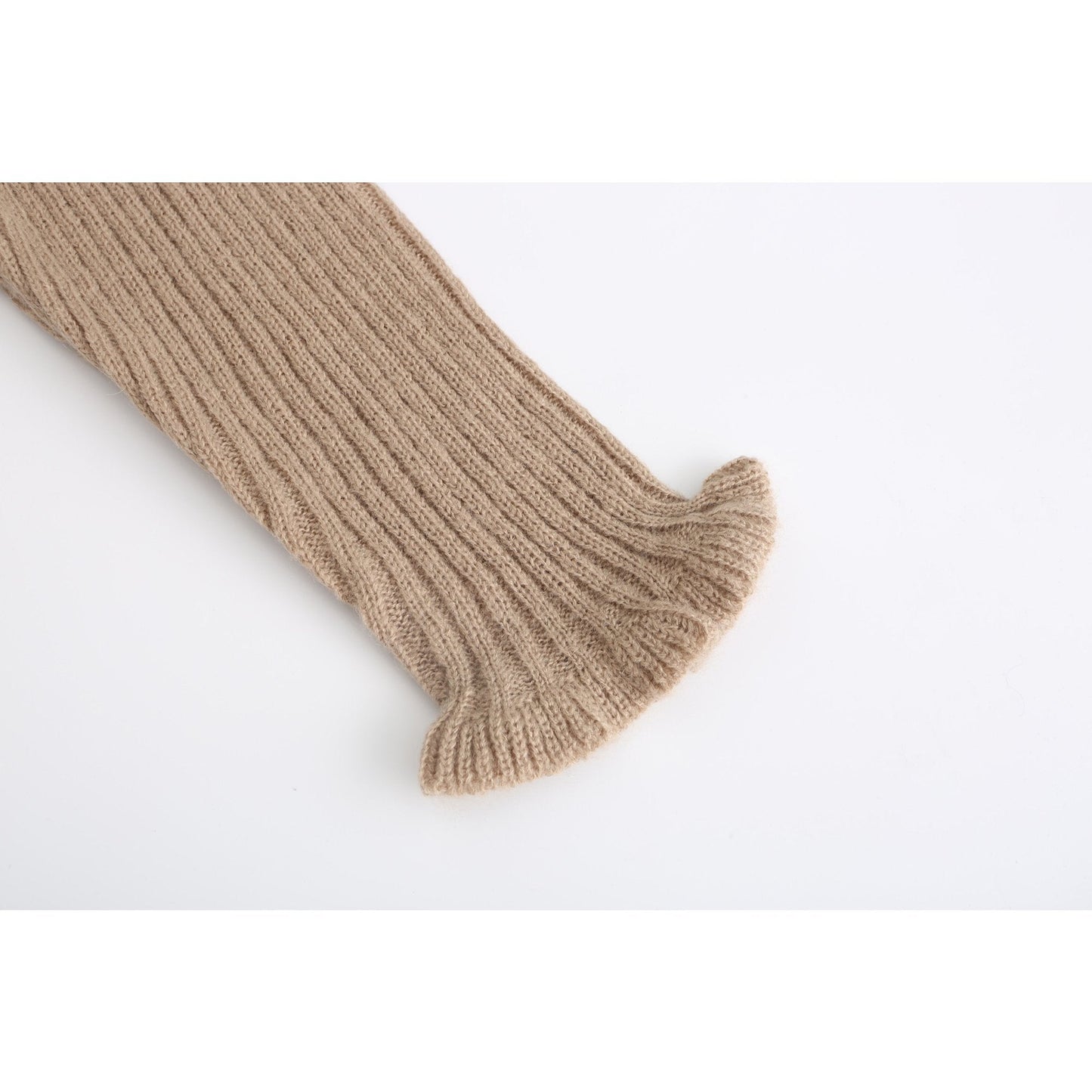 Women Fancy yarn wool skirt - Khaki