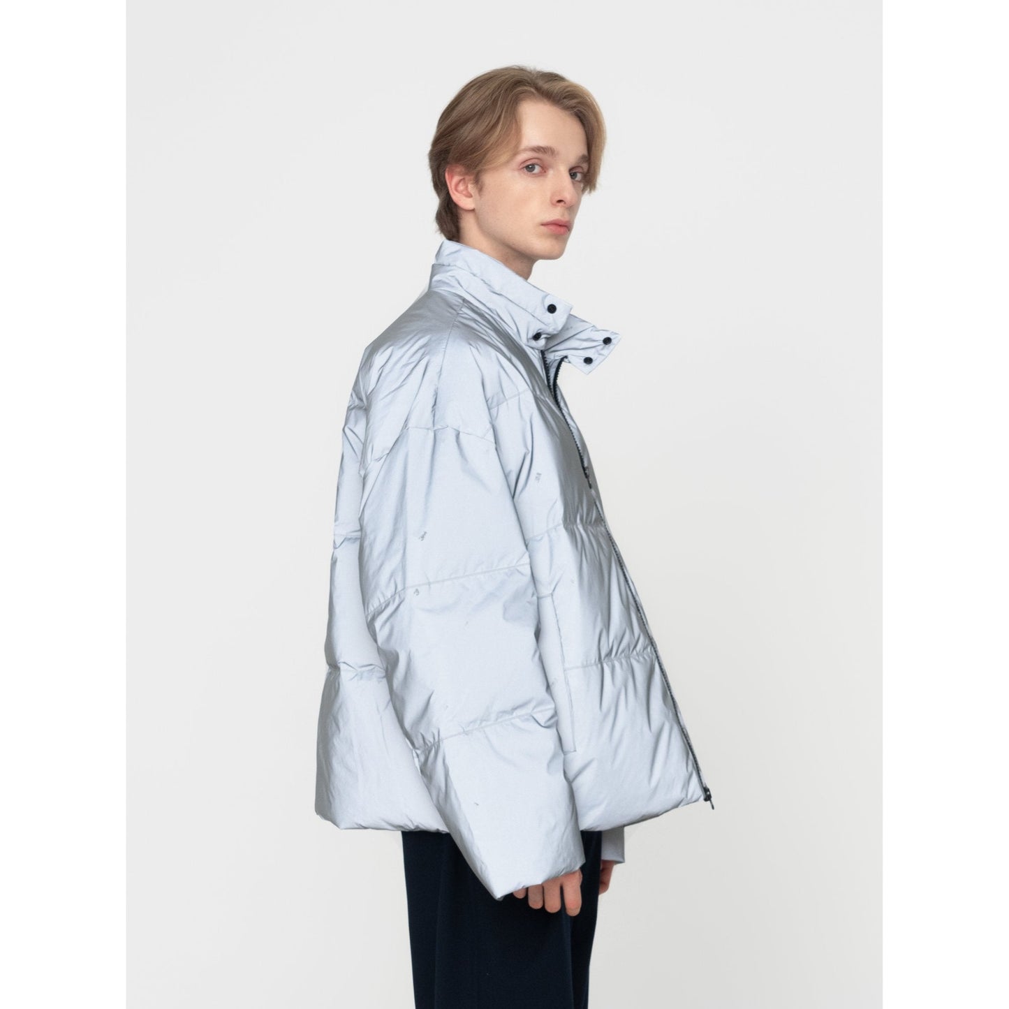 Men 3M® Reflective Down Jacket - Grey