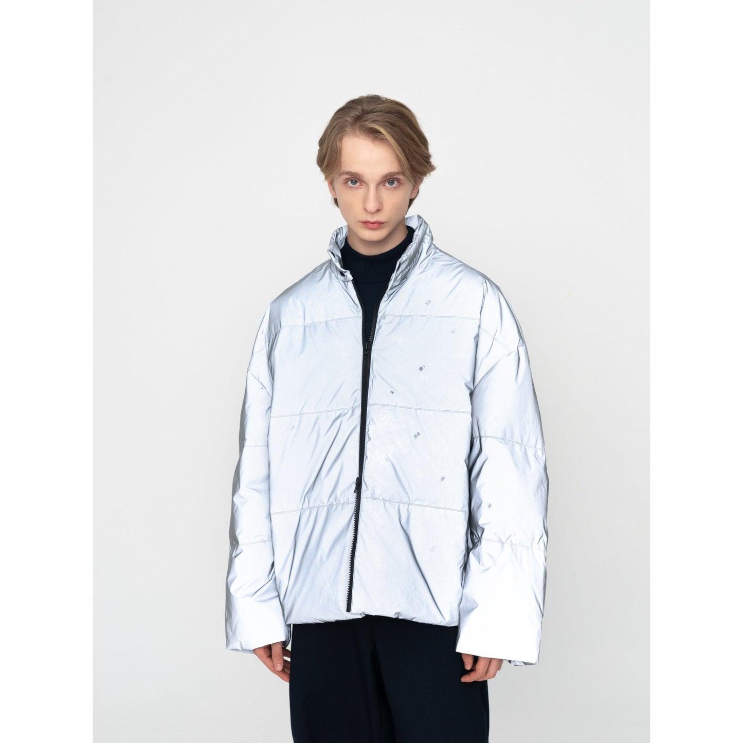 Men 3M® Reflective Down Jacket - Grey