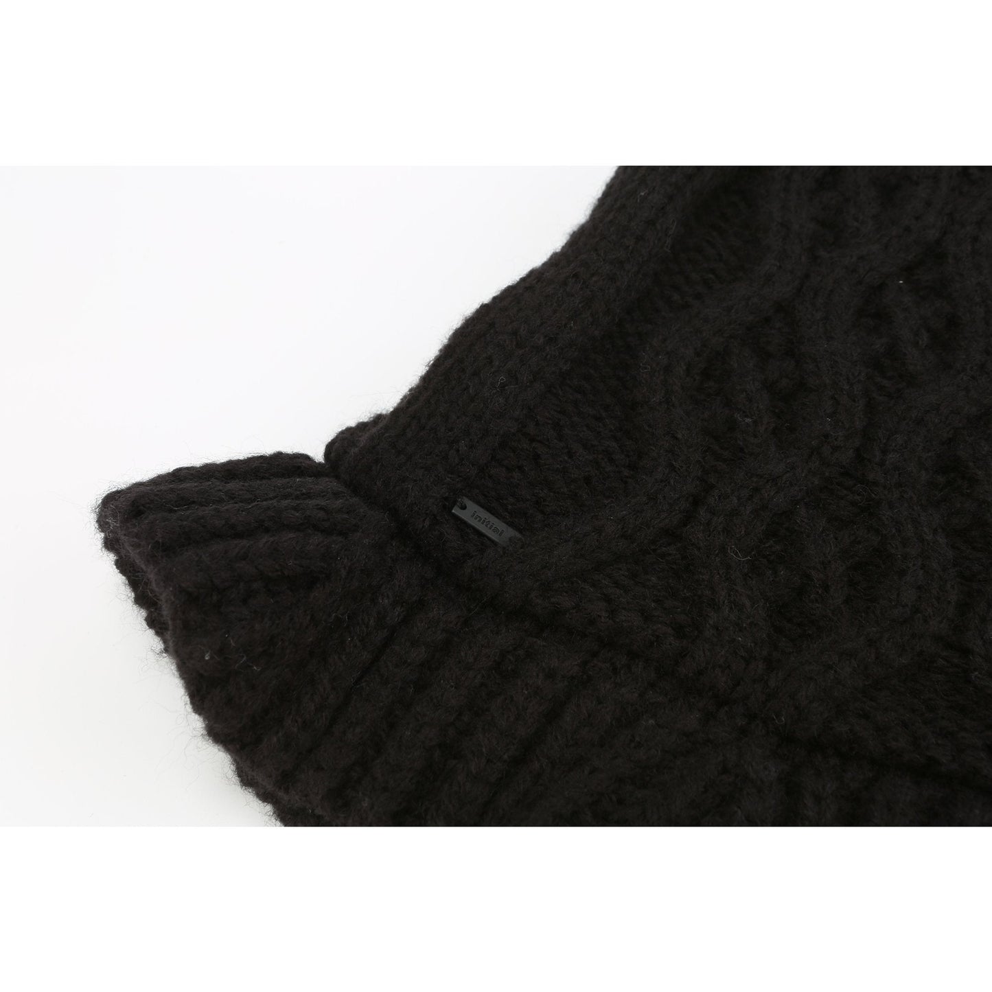 Women Mix-Knitted Bucket Hat - Black
