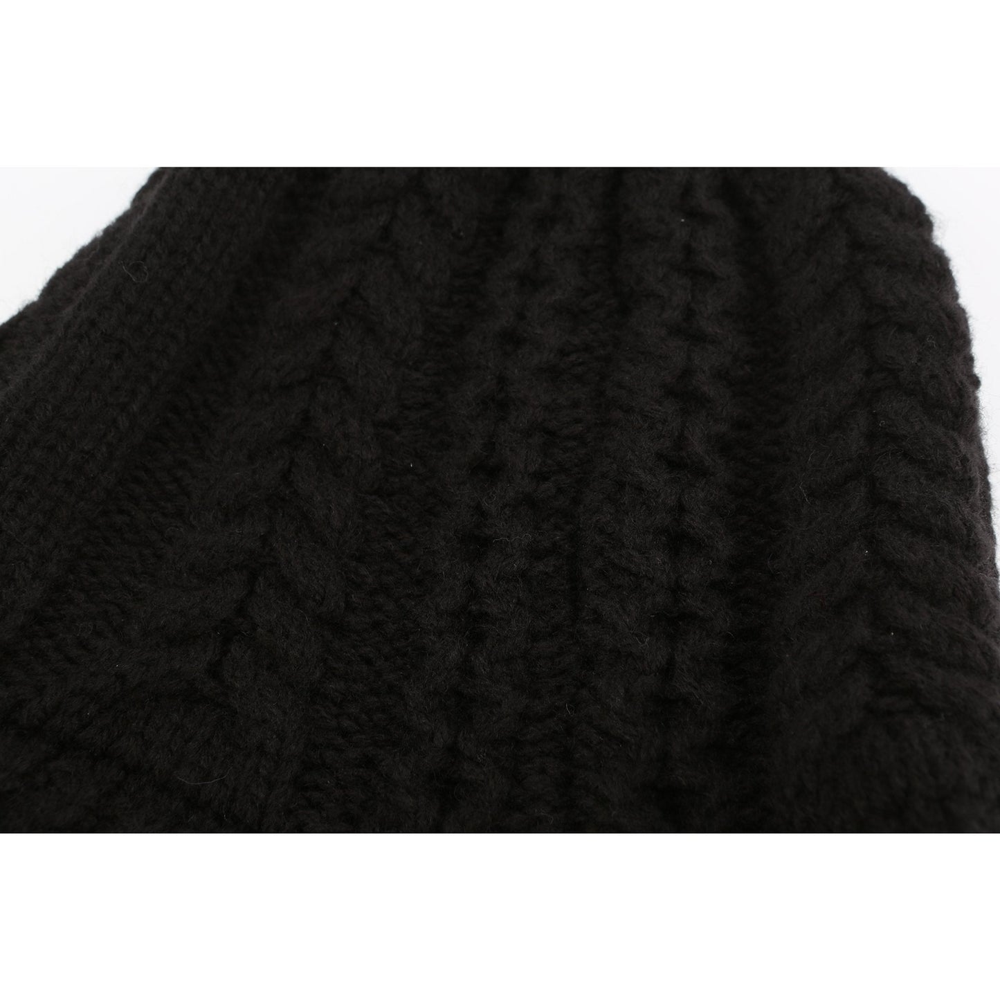 Women Mix-Knitted Bucket Hat - Black