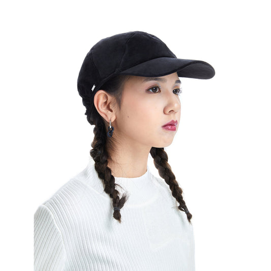 Women Tent Shape Cap - Black