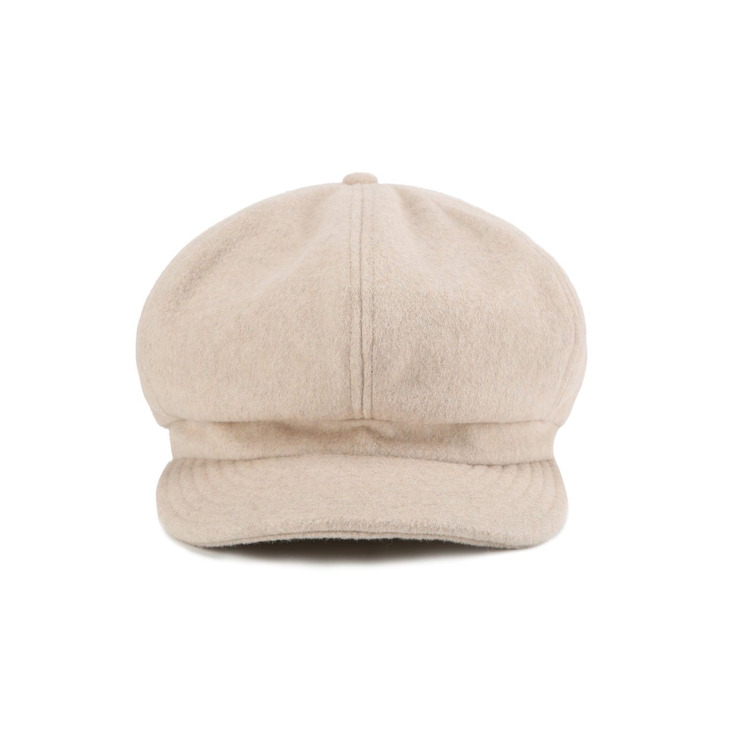 Women Wool Mixed Newsboy Cap - Ivory