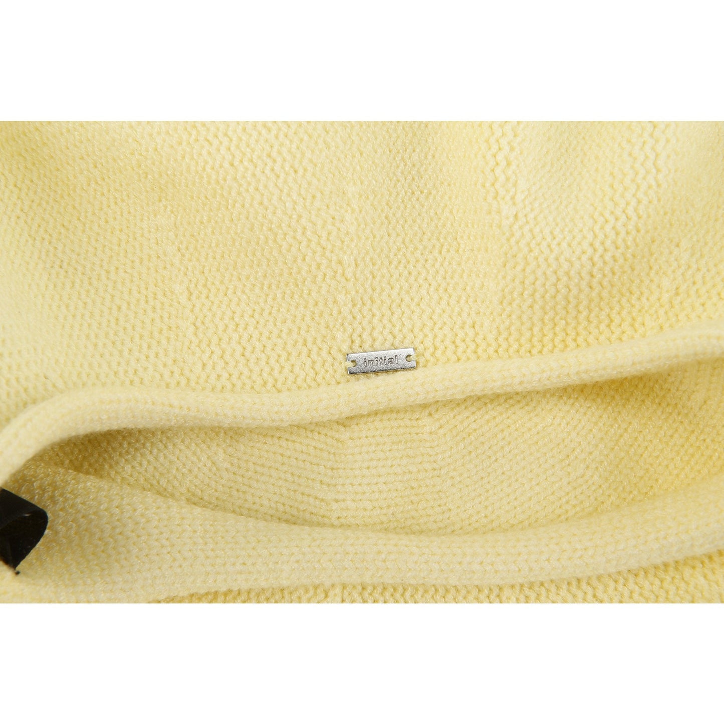 Women Basic Knitted Beret - Yellow