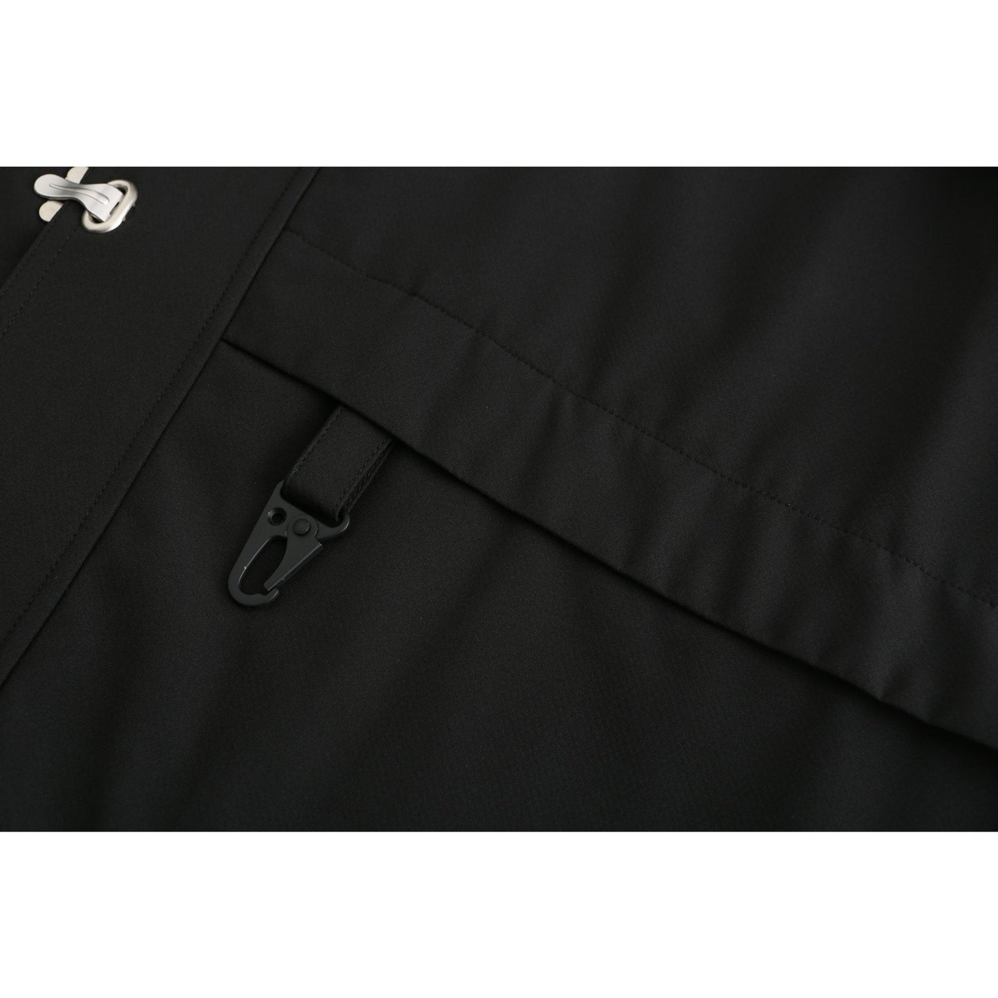 Women Oversize Outdoor Windbearker - Black