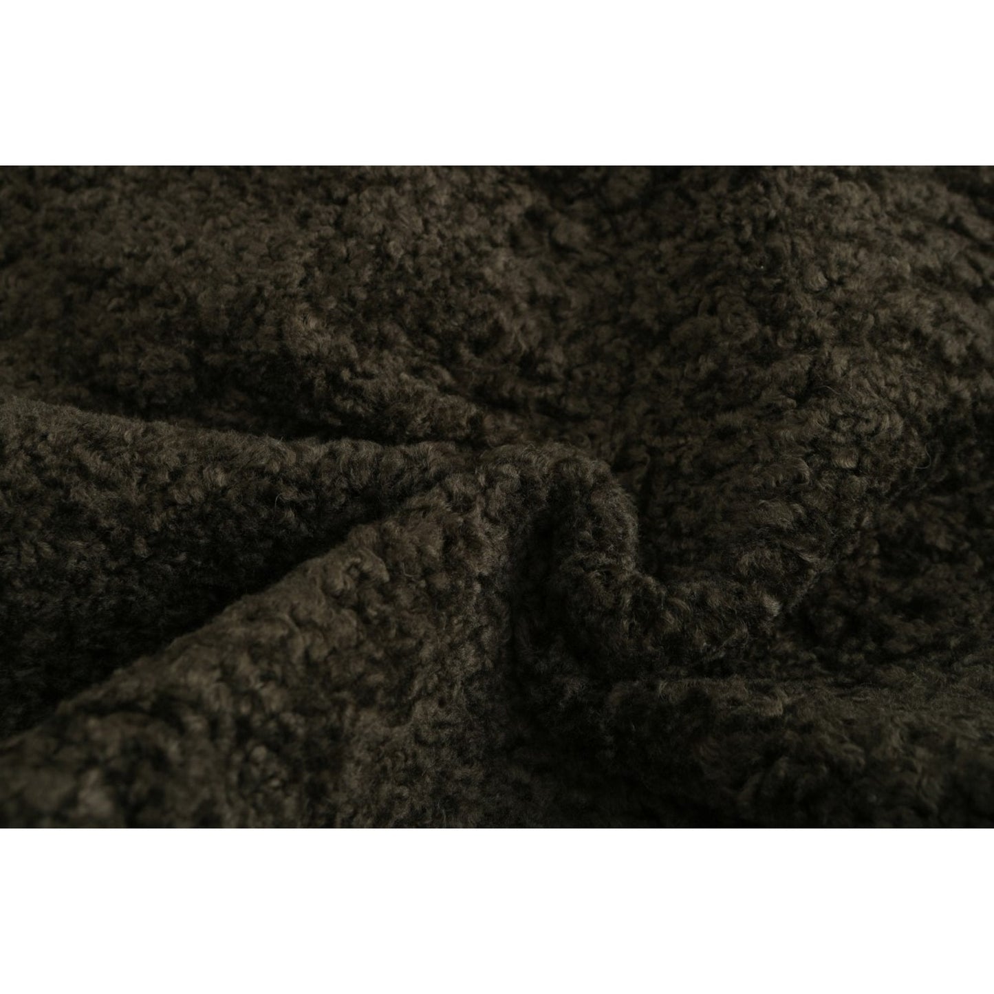 女士剪羊毛飛行員夾克 - 金屬綠