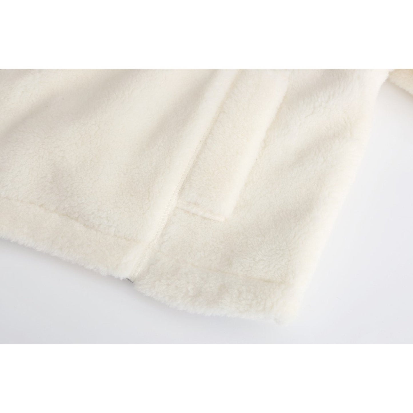 Women Reversible Sherpa Fleece Bomber Jacket - Ivory