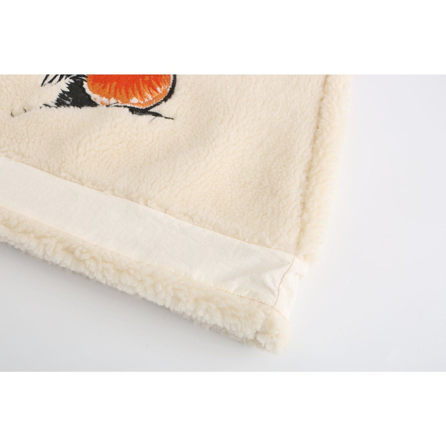 Women Embroidery Sherpa Skirt - Ivory
