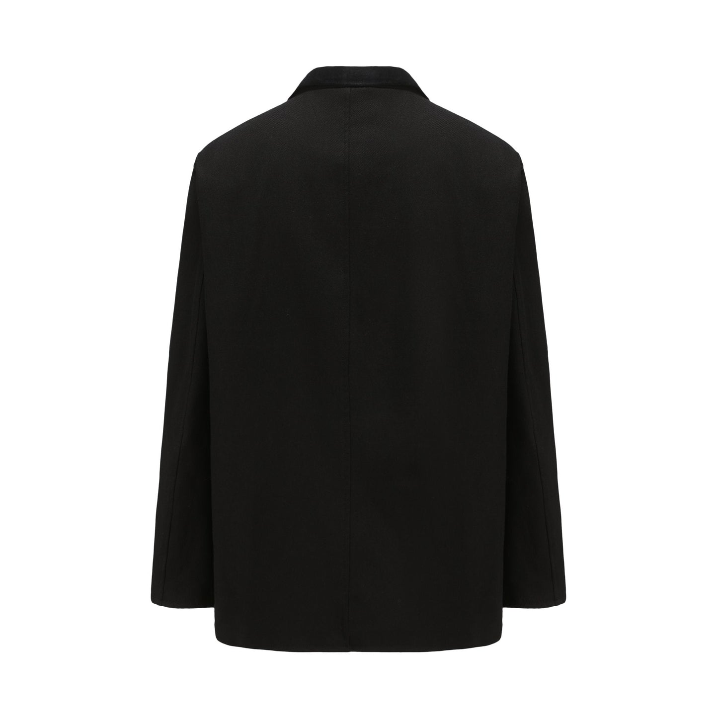 Men Singe Breast Blazer - Black