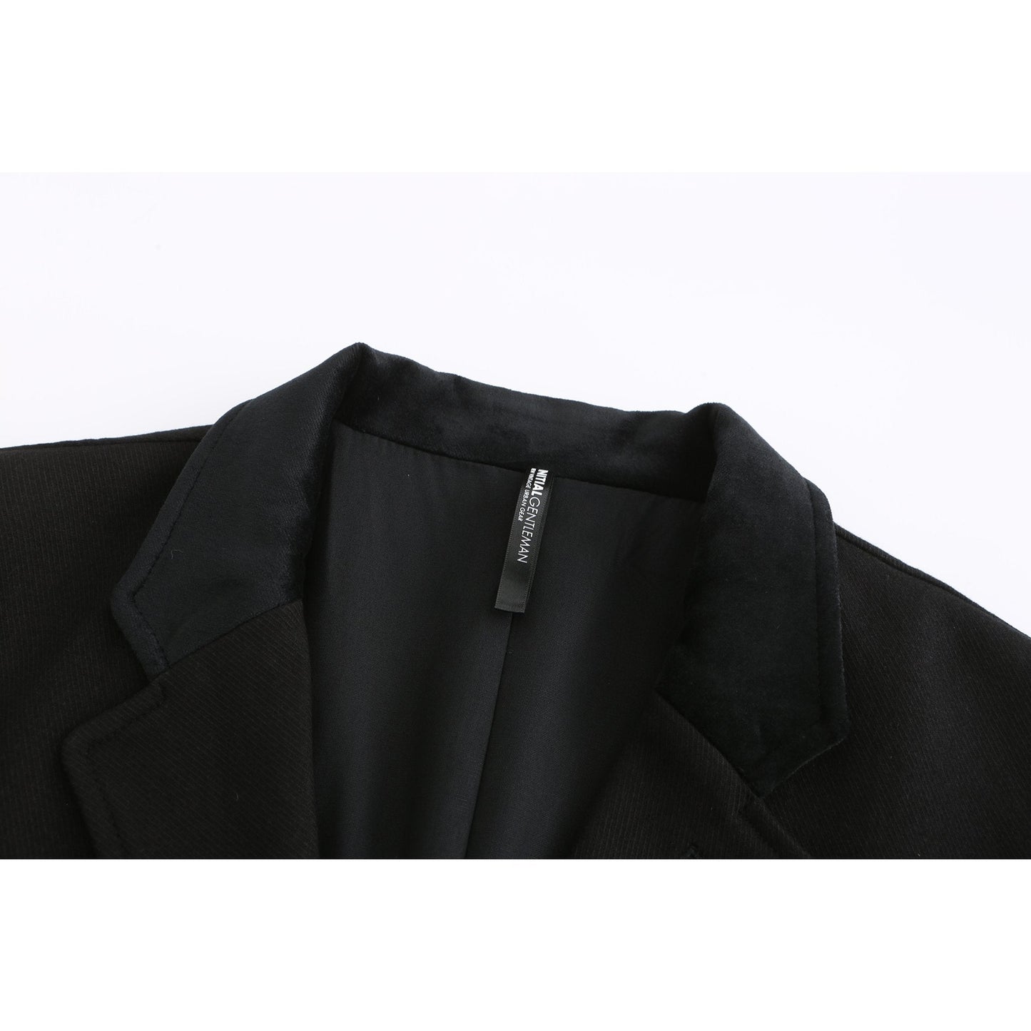 Men Singe Breast Blazer - Black