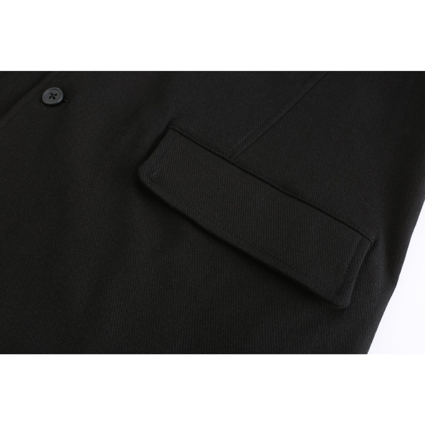 Men Singe Breast Blazer - Black