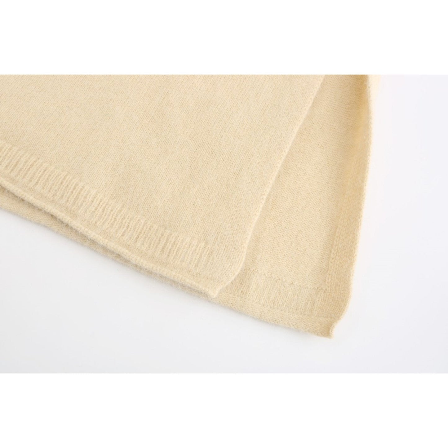 Women High Slit Knitted Tunic - Light Yellow