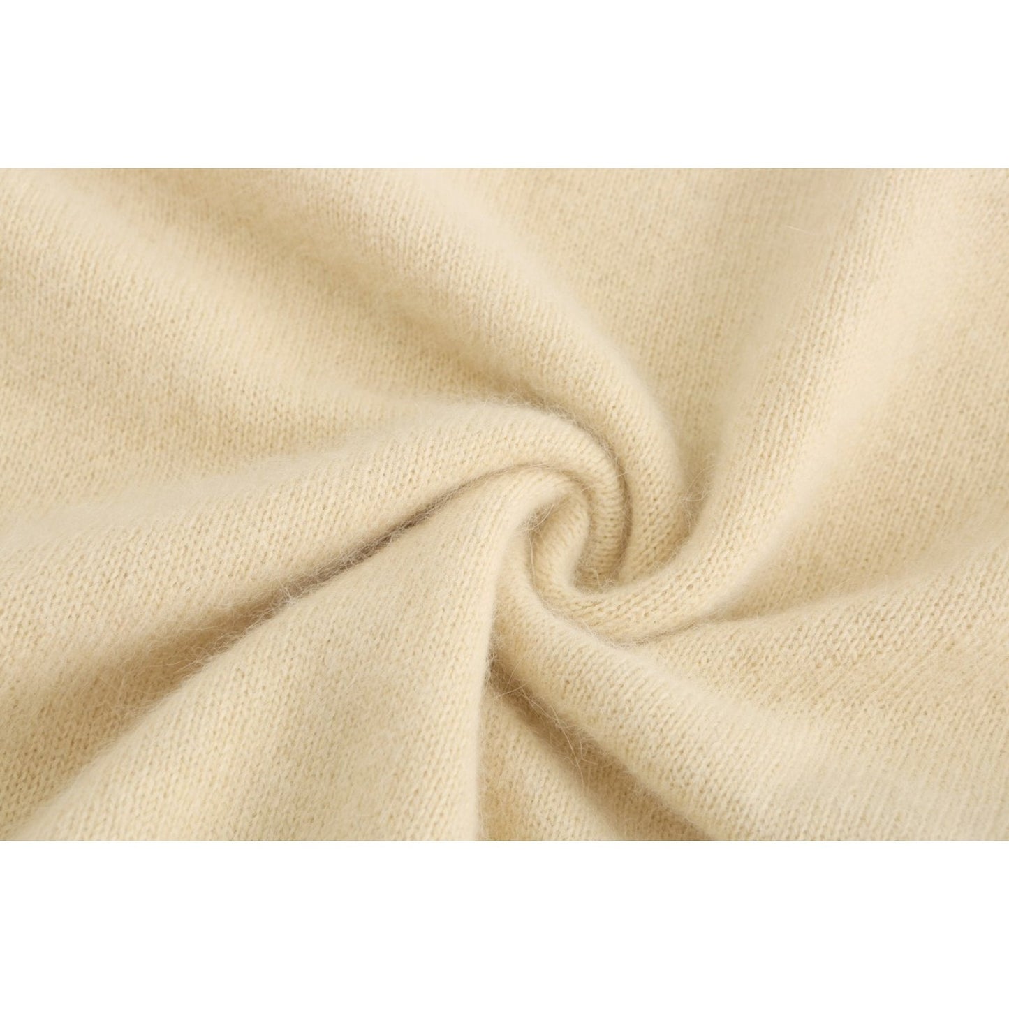 Women High Slit Knitted Tunic - Light Yellow