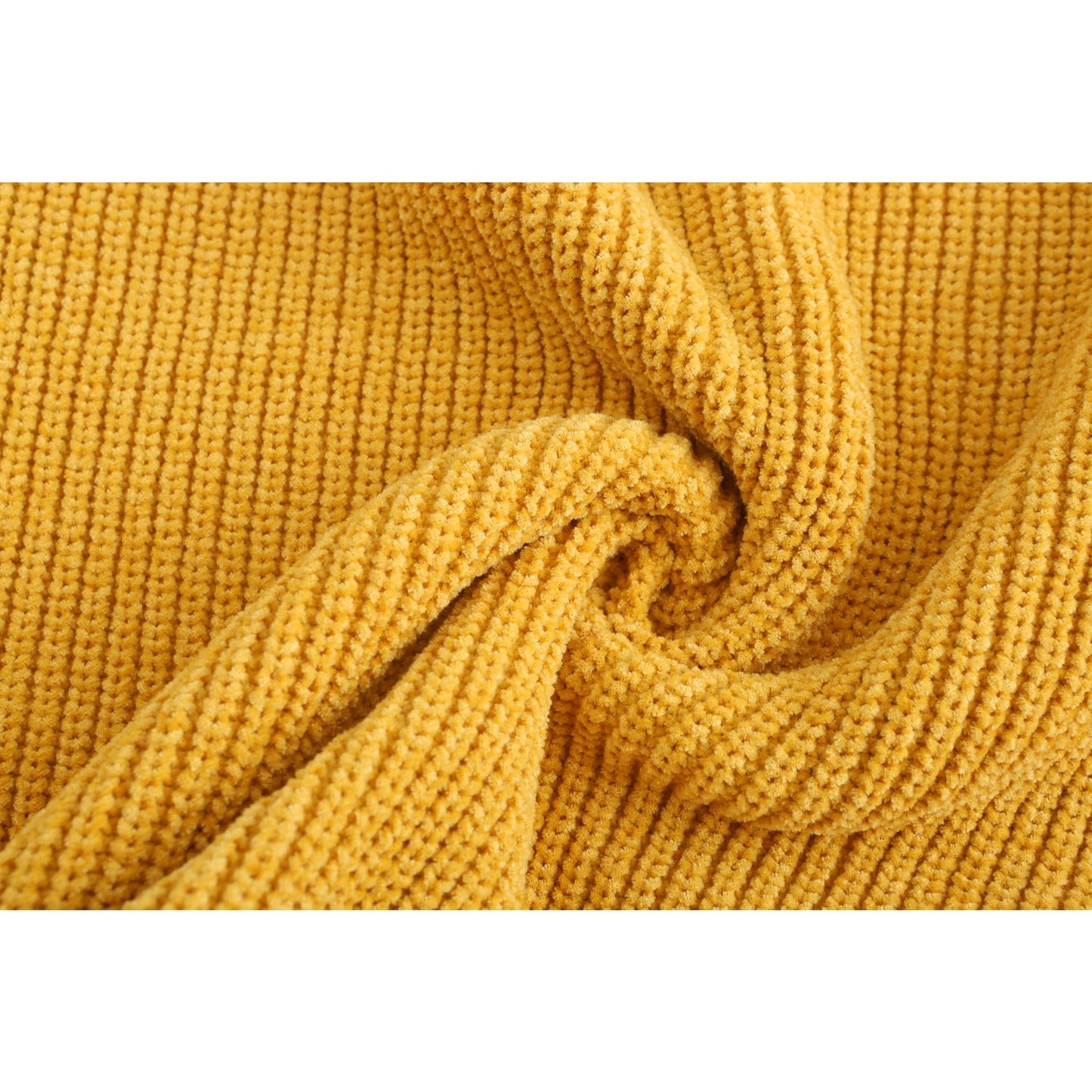 Men Velvet Pullover - Yellow