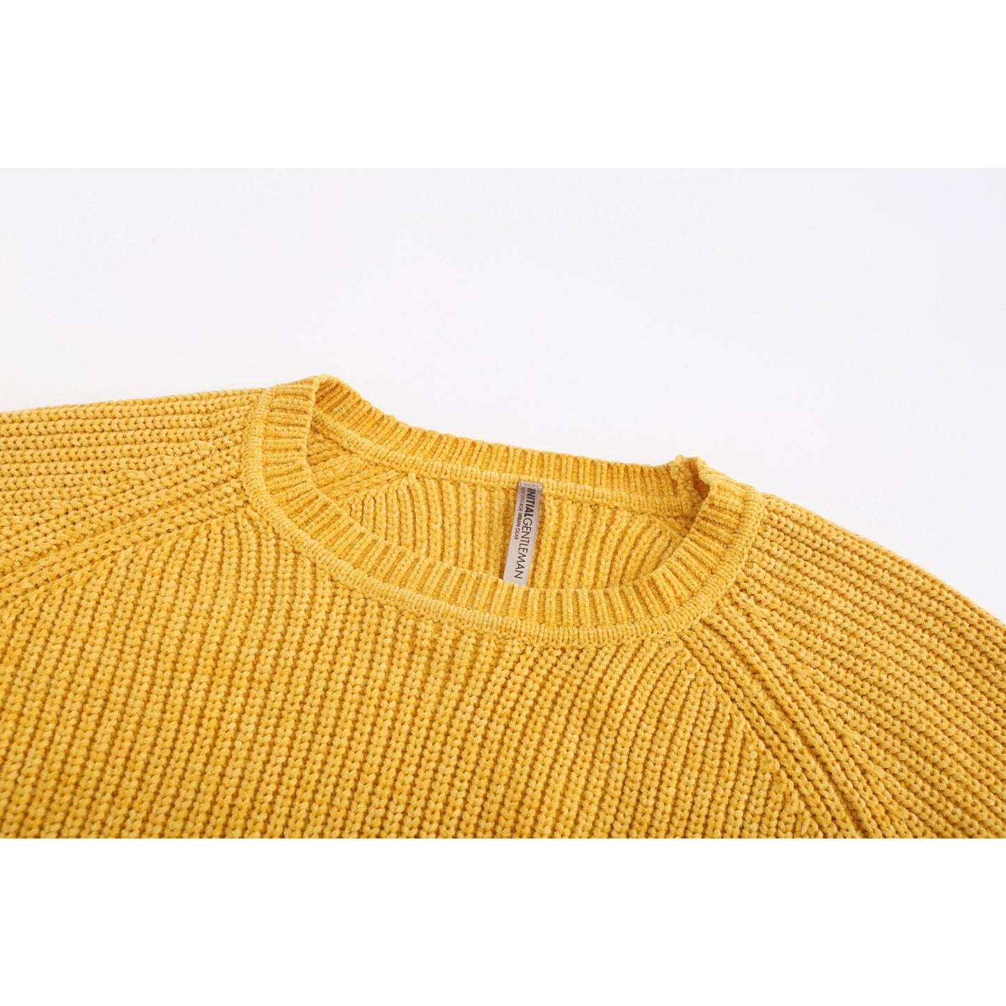 Men Velvet Pullover - Yellow