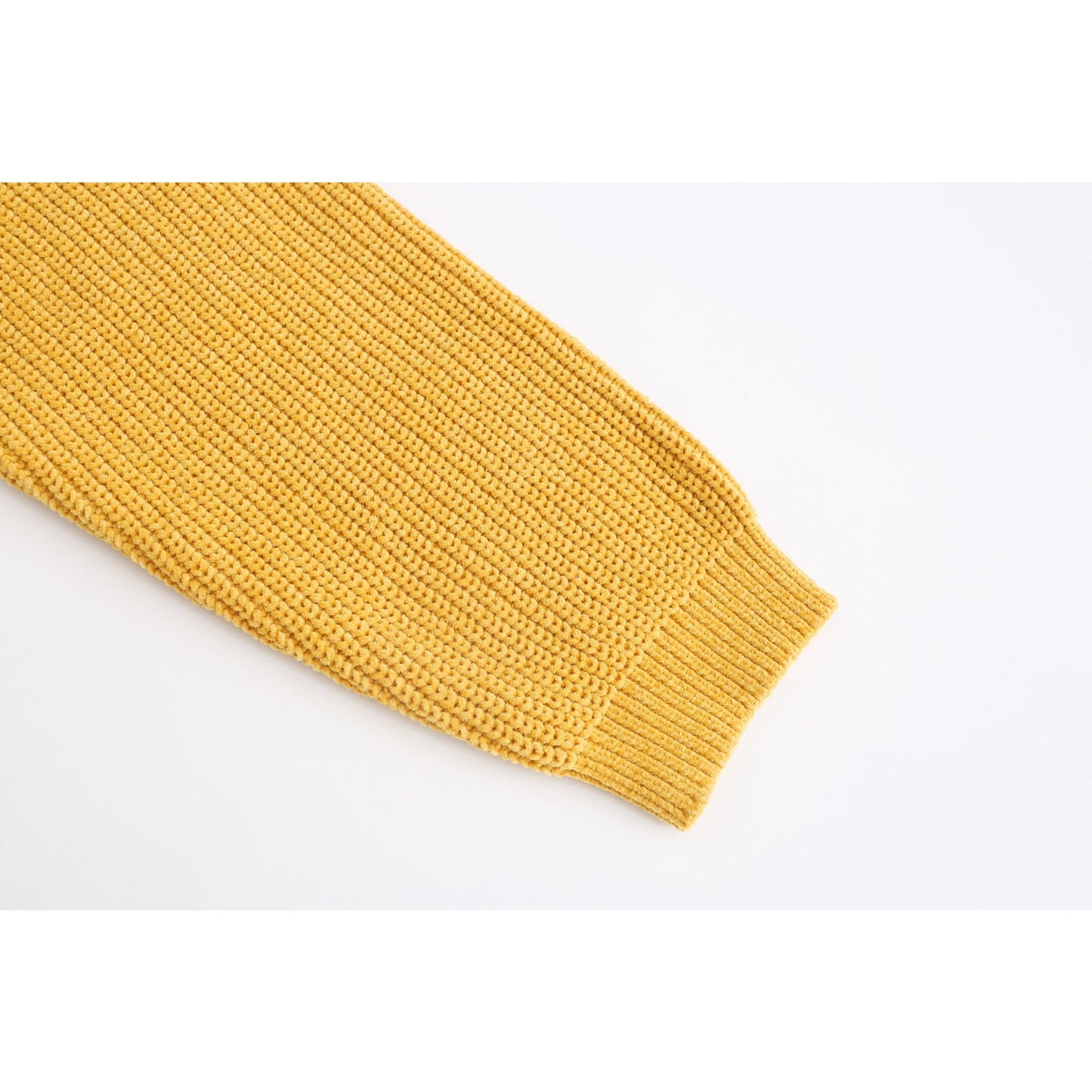 Men Velvet Pullover - Yellow
