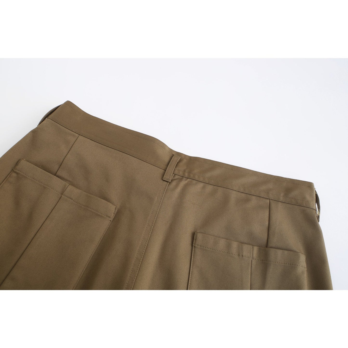 Men Elastic Drawstring Waist Wide Tapered Pants - Creameal