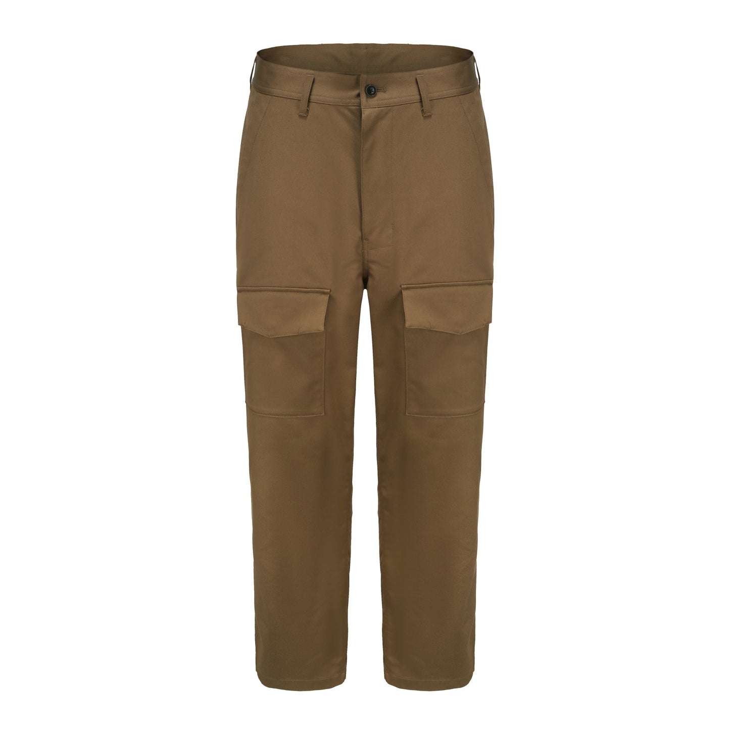 Men Elastic Drawstring Waist Wide Tapered Pants - Creameal