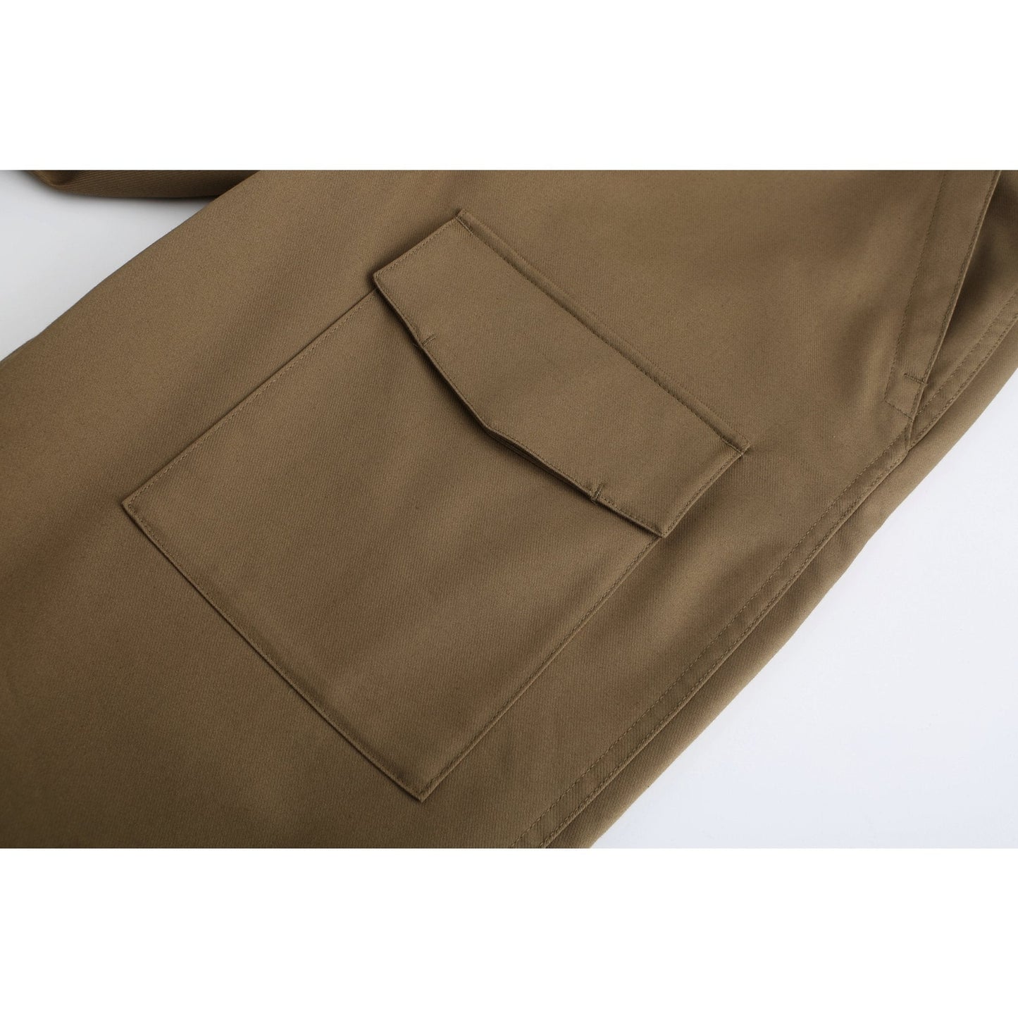 Men Elastic Drawstring Waist Wide Tapered Pants - Creameal