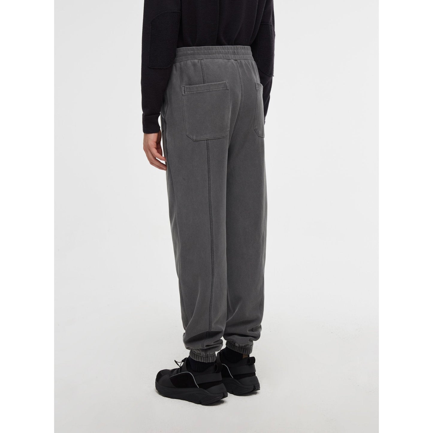 Men Washed Jogging Pants - Grey