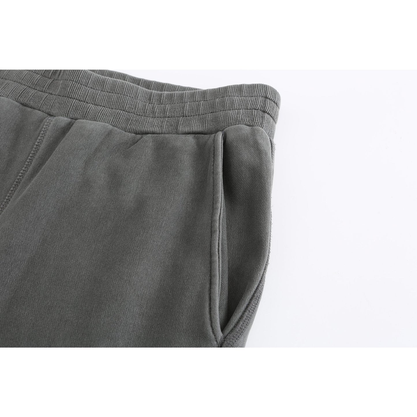 Men Washed Jogging Pants - Grey