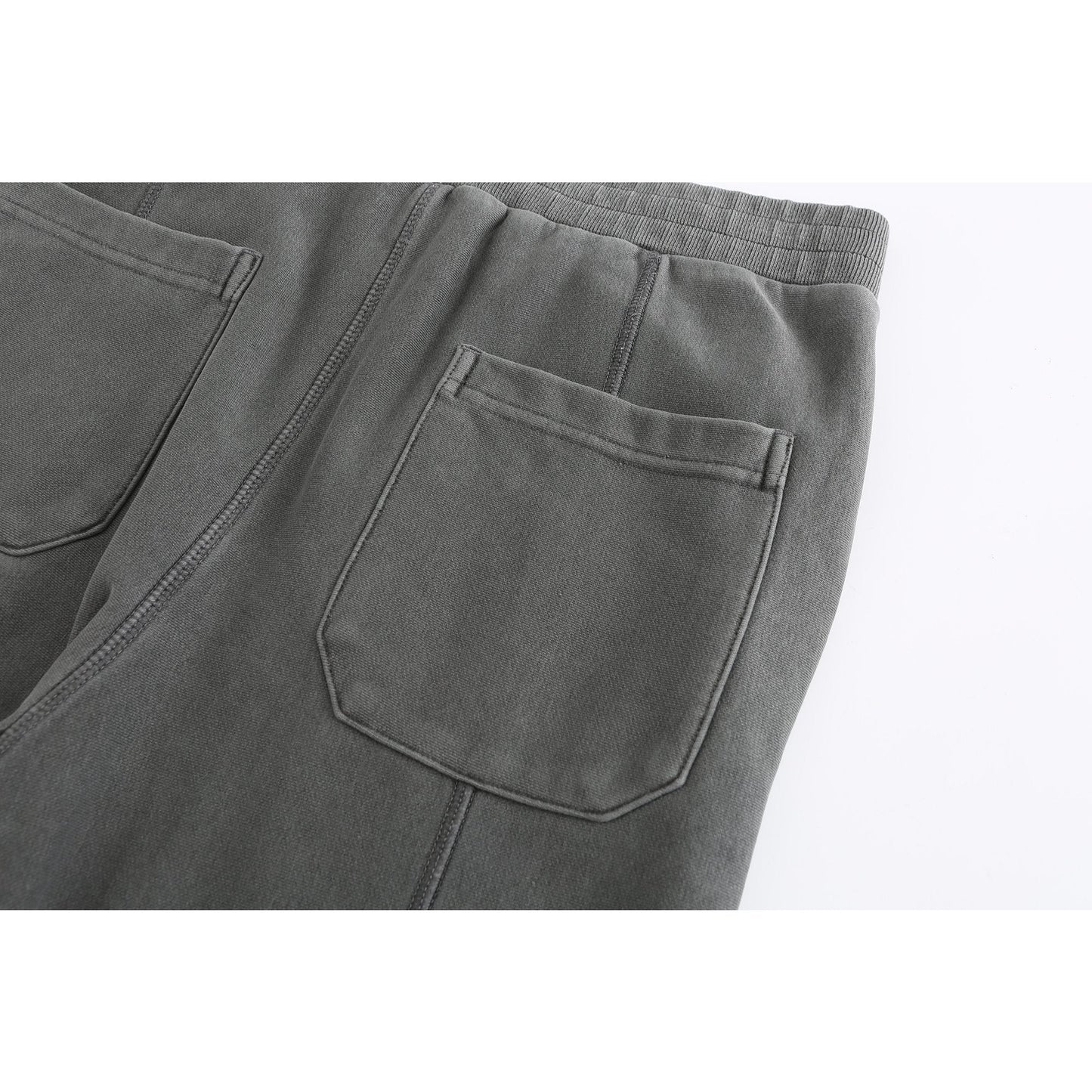Men Washed Jogging Pants - Grey