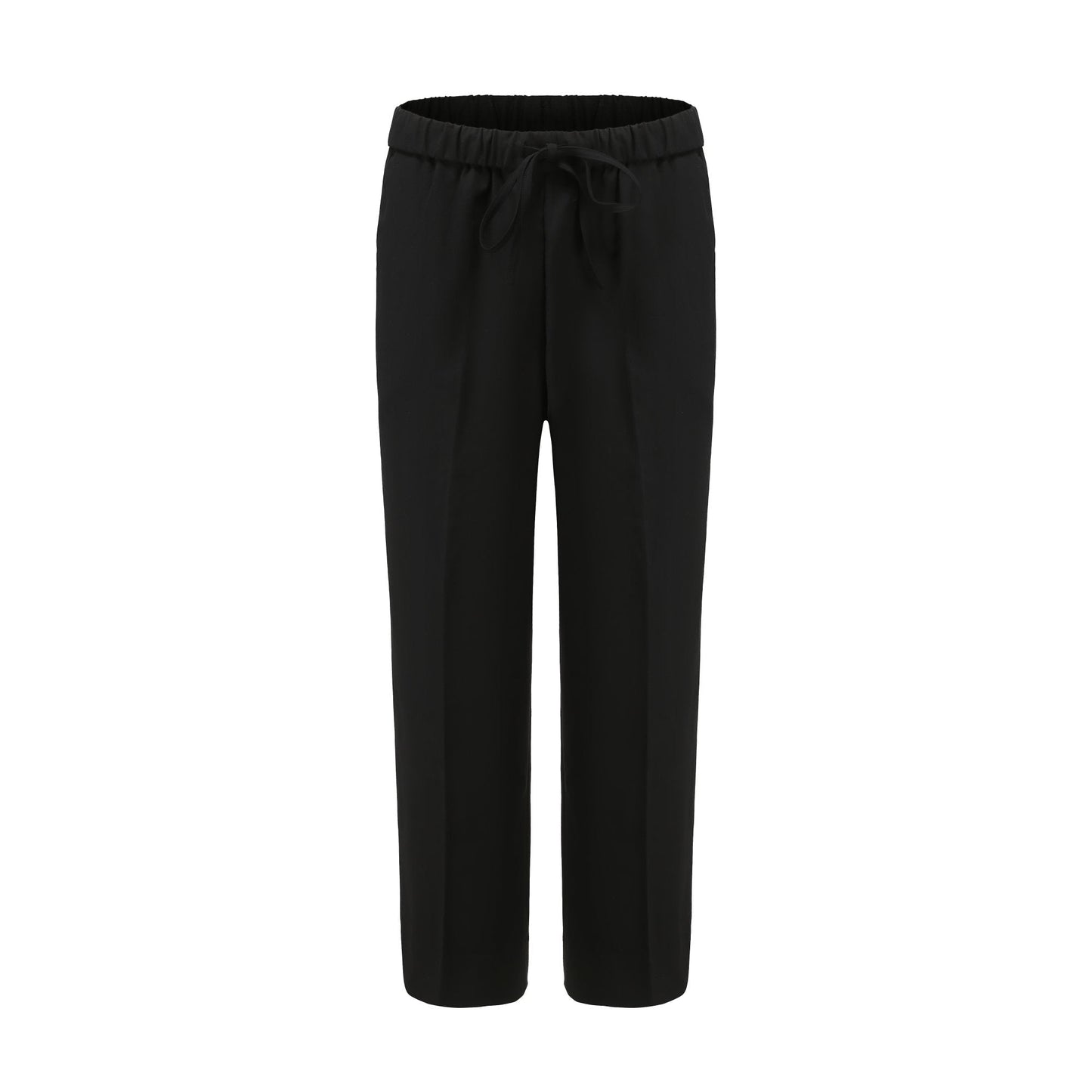 Men Pleated Pants - Black