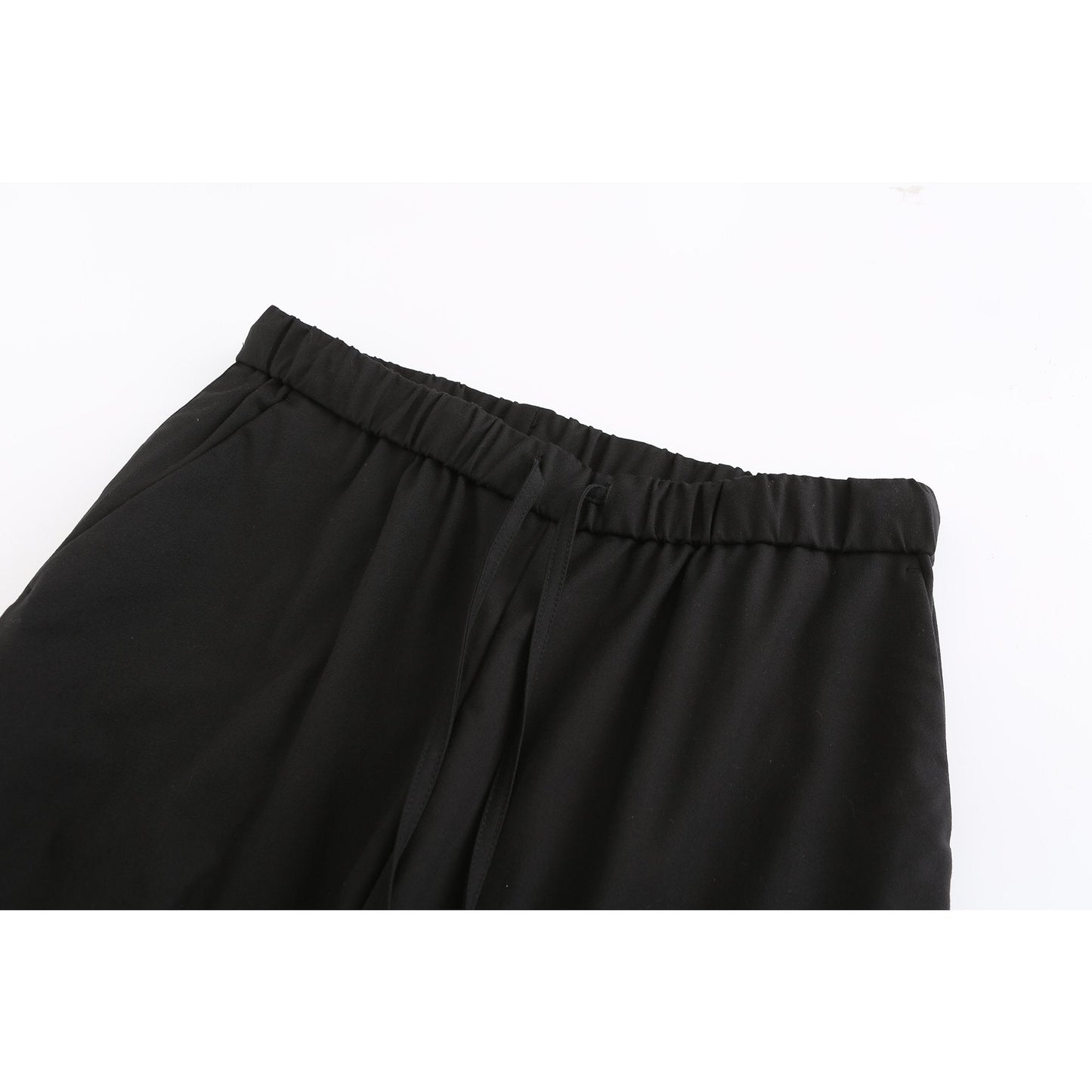 Men Pleated Pants - Black